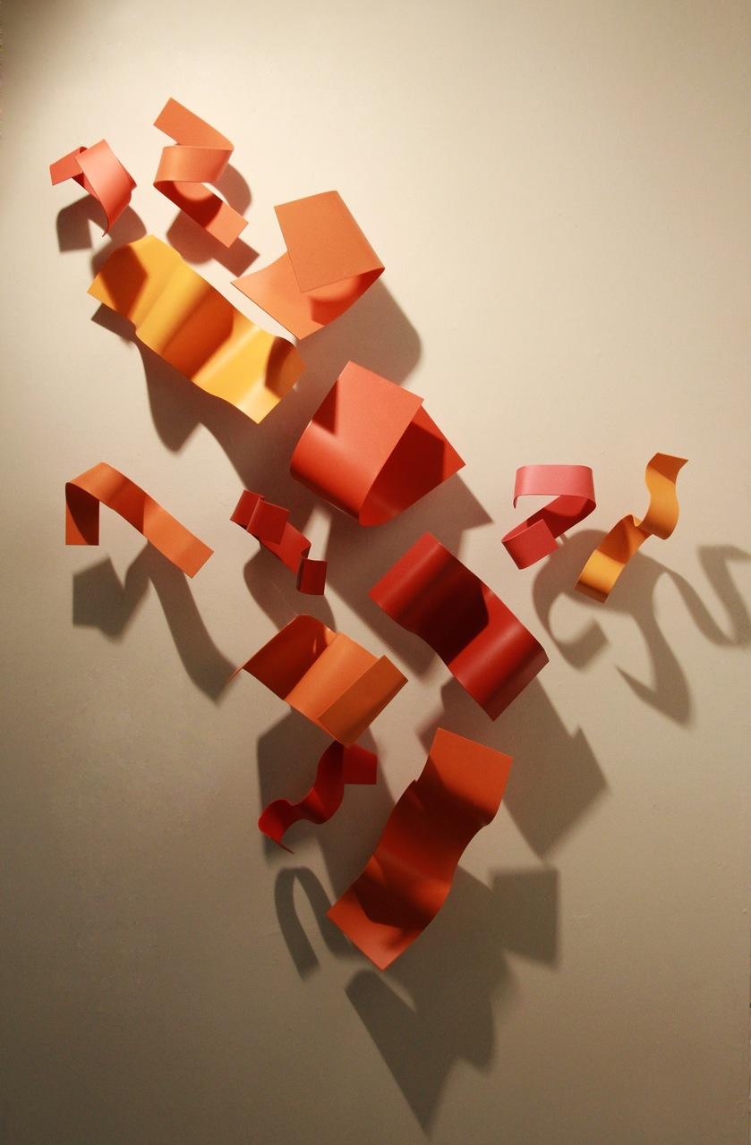 From Orange to Merlot - Abstract Sculpture by Zammy Migdal