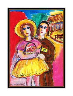 Zamy Steynovitz Original Painting Oil On Canvas Signed Portrait Modern Artwork