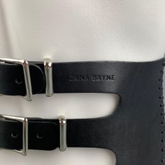 ZANA BAYNE Waist Size M Black Leather Belt