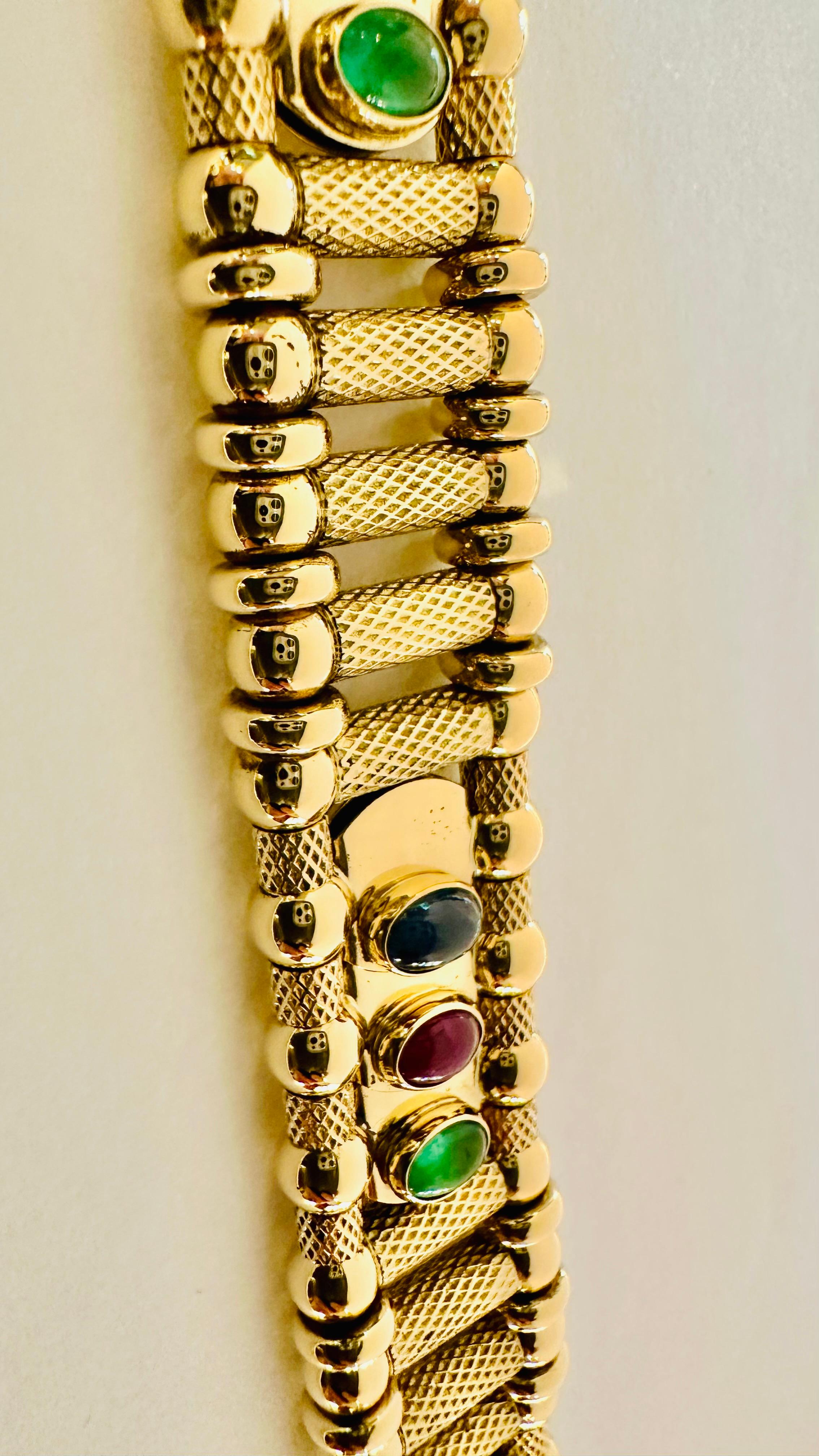 Zancan: Il Lusso dei Colori Preziosi Oro 18kt grammi 57.12 For Sale 4
