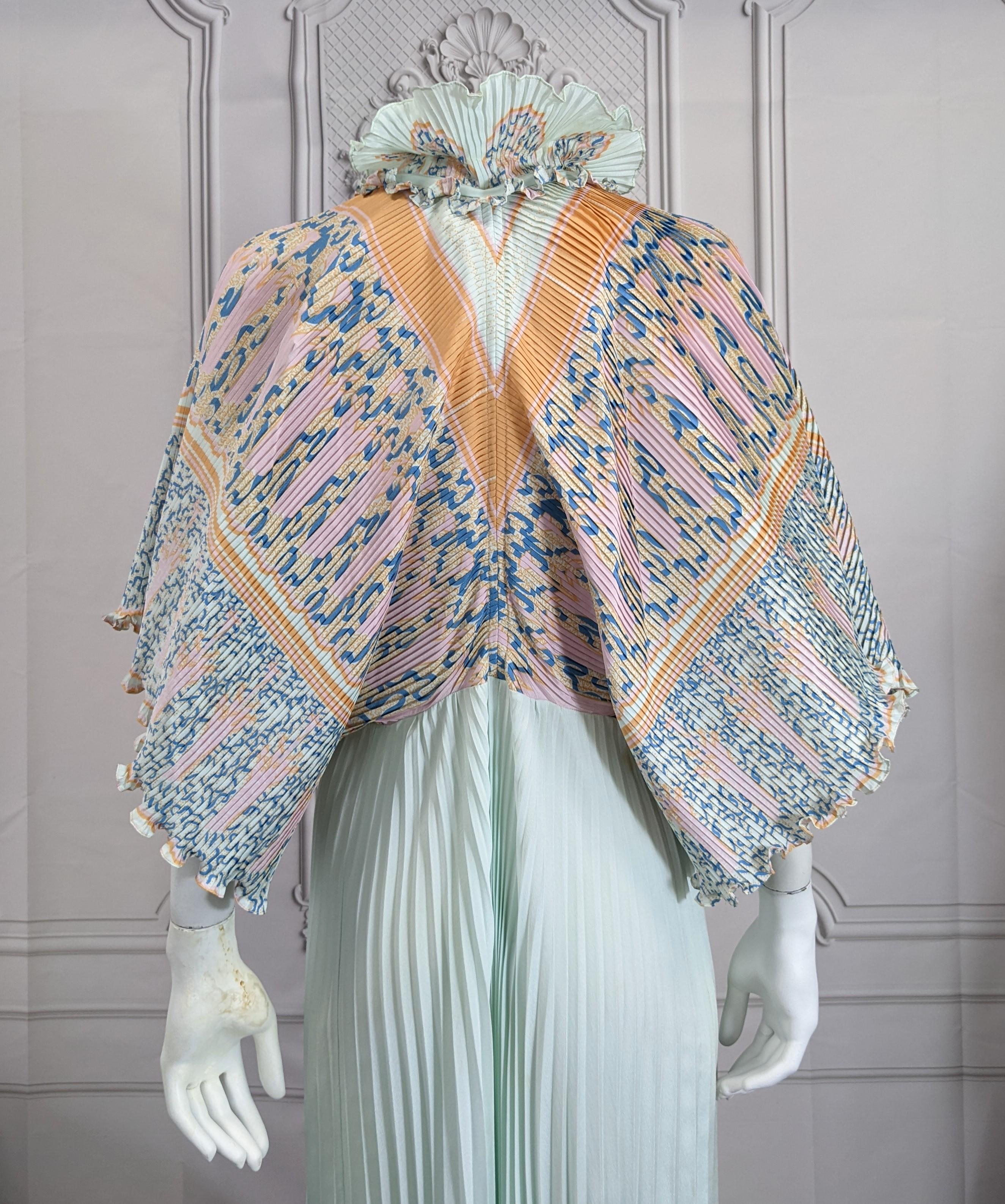 Women's or Men's Zandra Rhodes Extravagant Pleated Robe 