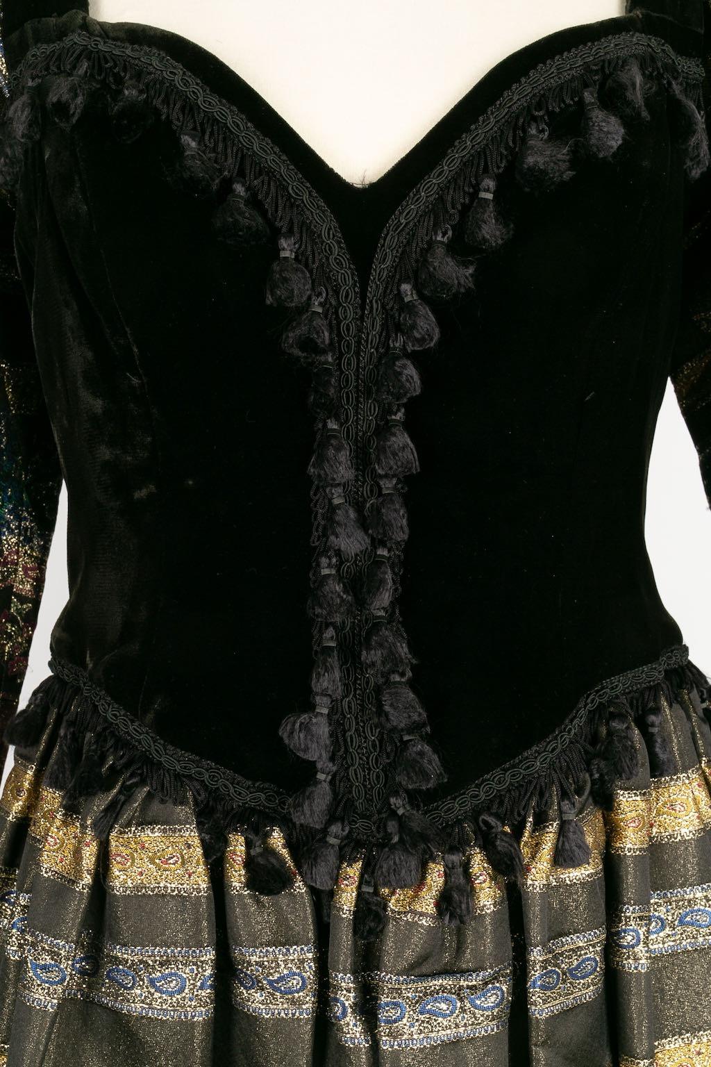 Zandra Rhodes Medieval Style Dress For Sale 1
