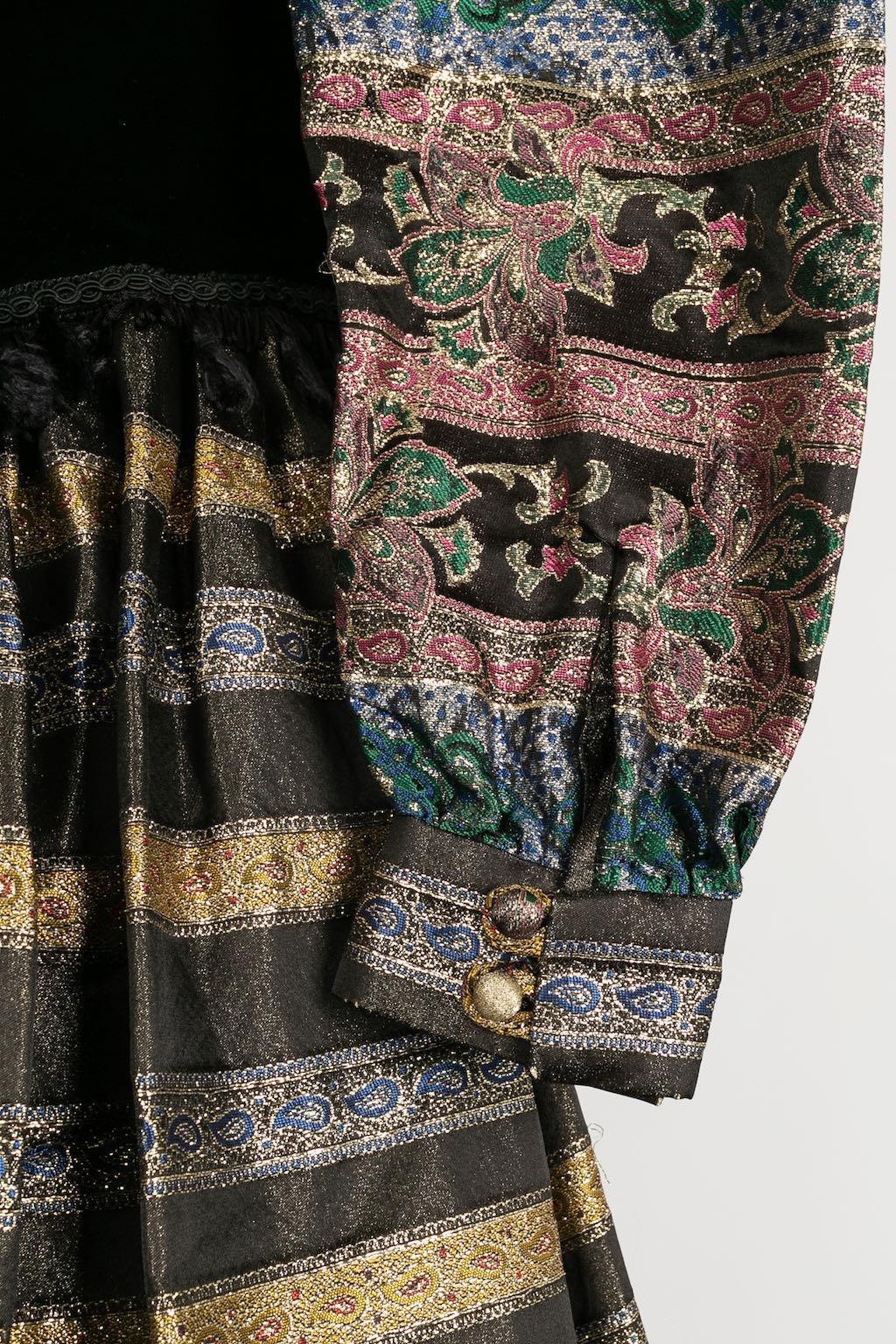 Zandra Rhodes Medieval Style Dress For Sale 3