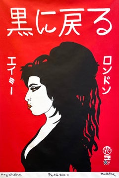 Amy Winehouse, Back to Black Ltd Ed Contemporary Pop Screenprint on Canvas 2020