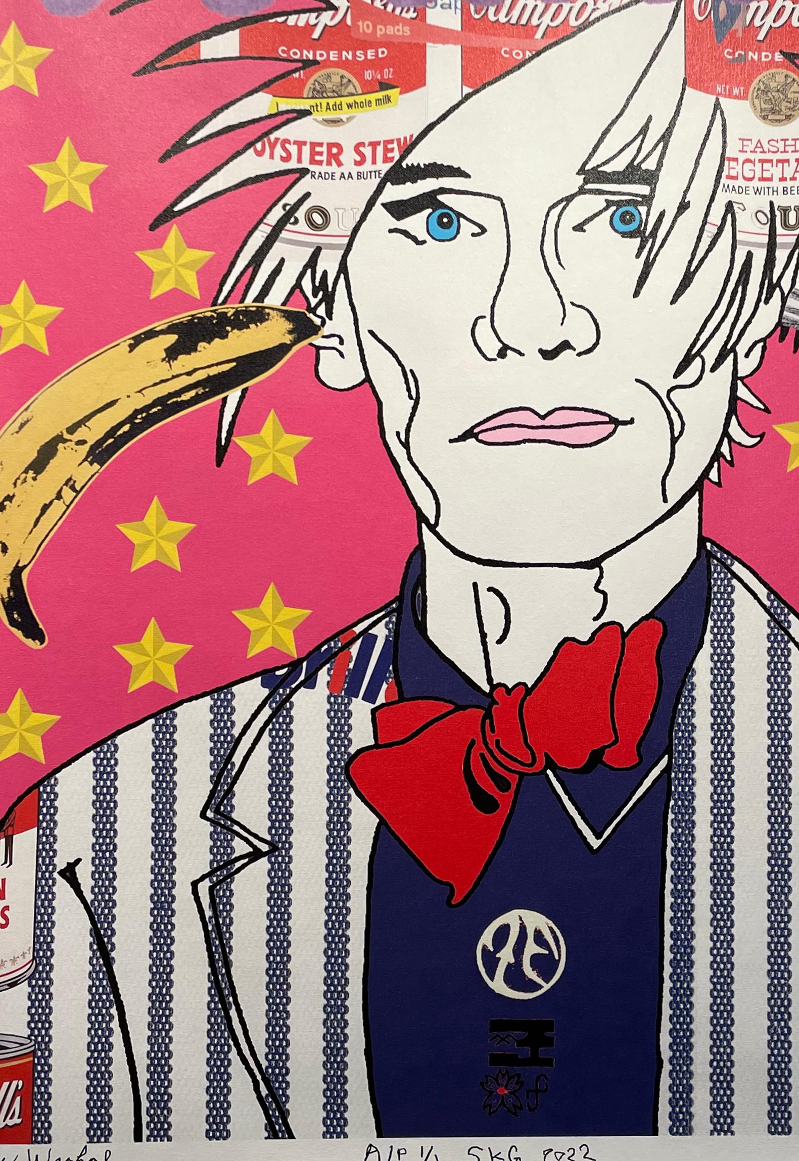 Andy Warhol, Ltd Ed Contemporary Pop Art Screenprint on Canvas 2020 For Sale 1