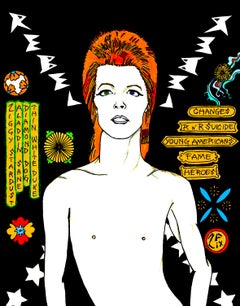 David Bowie Rebel Rebel in Black