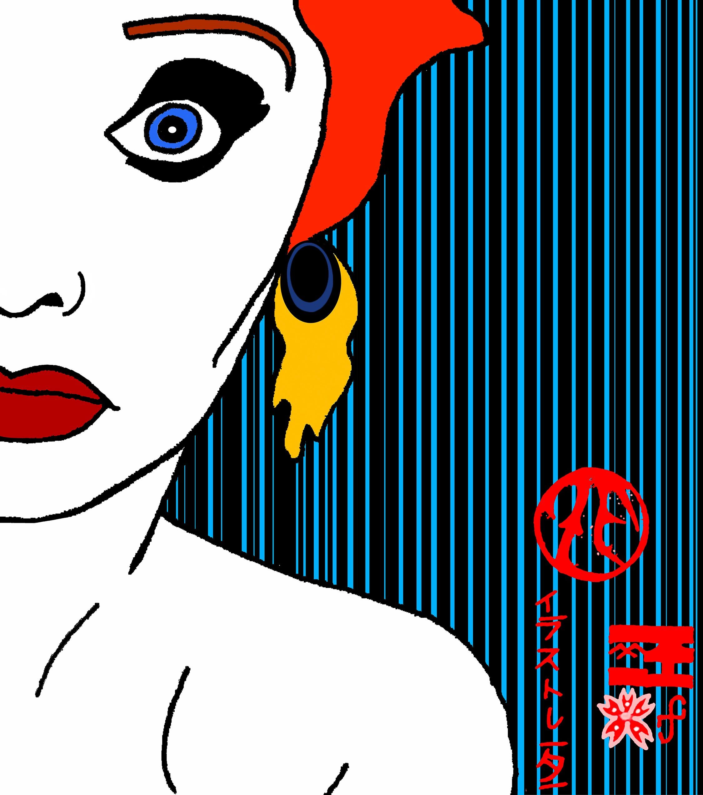 Contemporary Pop Art Screenprint on canvas, created in 2020.  Artist Zane Fix portrait of Lucille Ball embellished with some of his most iconic graphics.  No. 1 of 20.

Ink on 40 x 30.75 inch canvas. Limited Edition signed and numbered by the