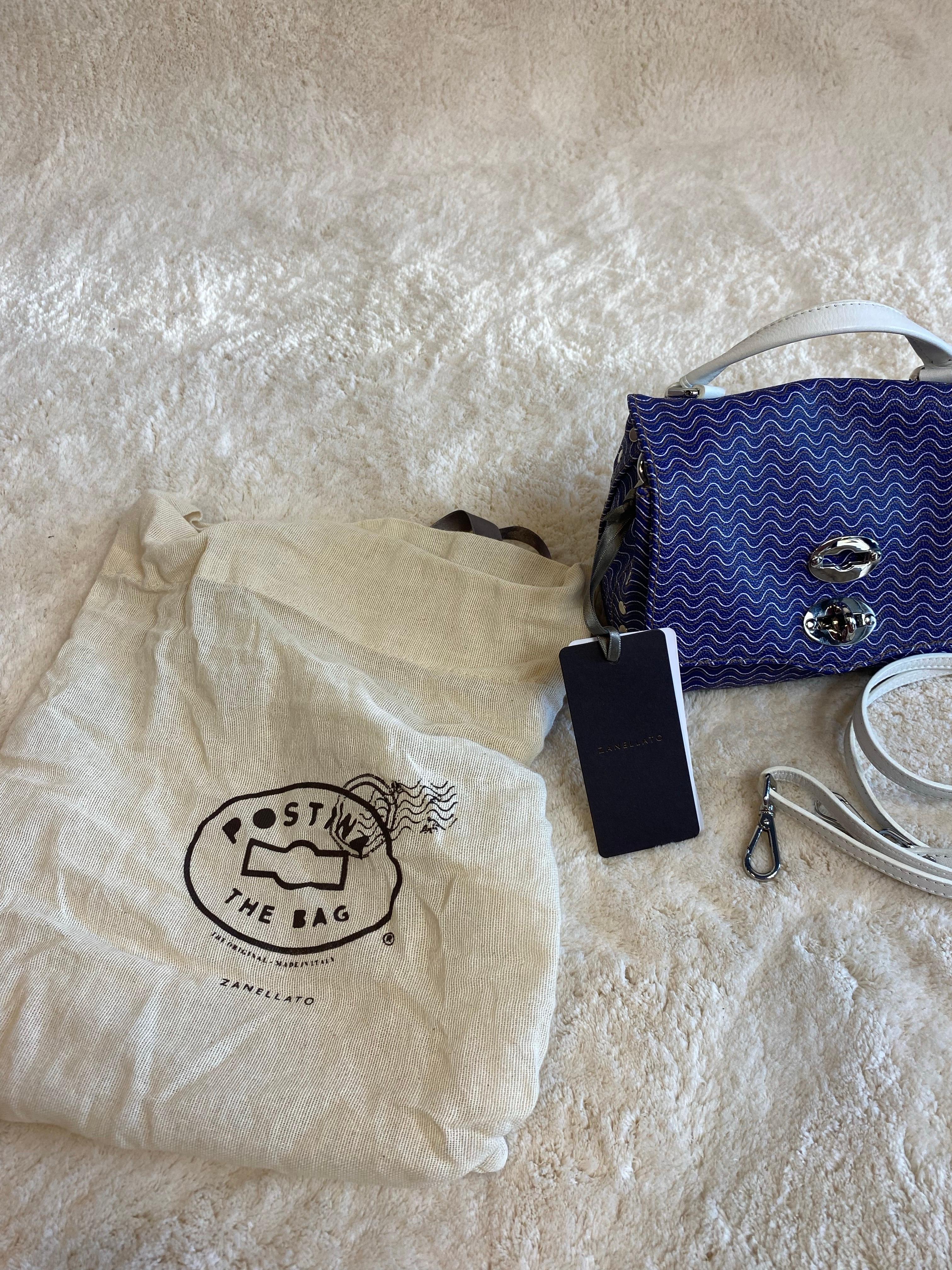 Borsa da bambino Zanellato Postina in blu. In condizioni Nuovo in vendita a Carnate, IT