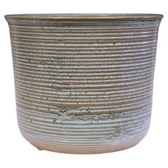 Vintage Zanesville Pottery Planter Bowl Homespun Stone Age Modern Arts & Crafts