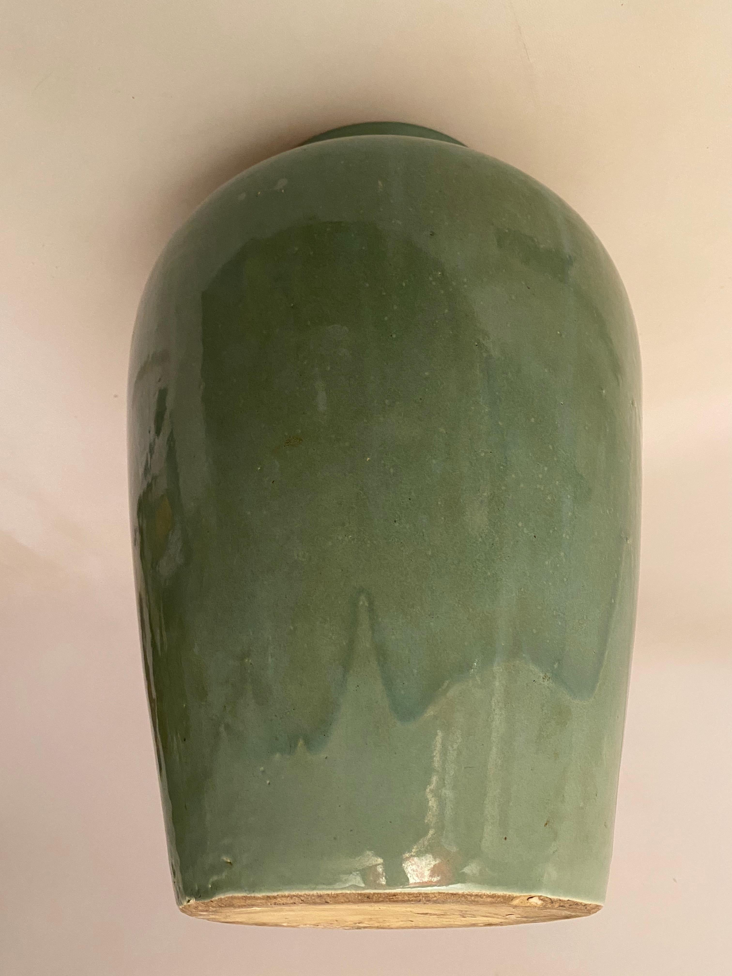 Zanesville Stoneware Drip Glaze Oil Jar 1