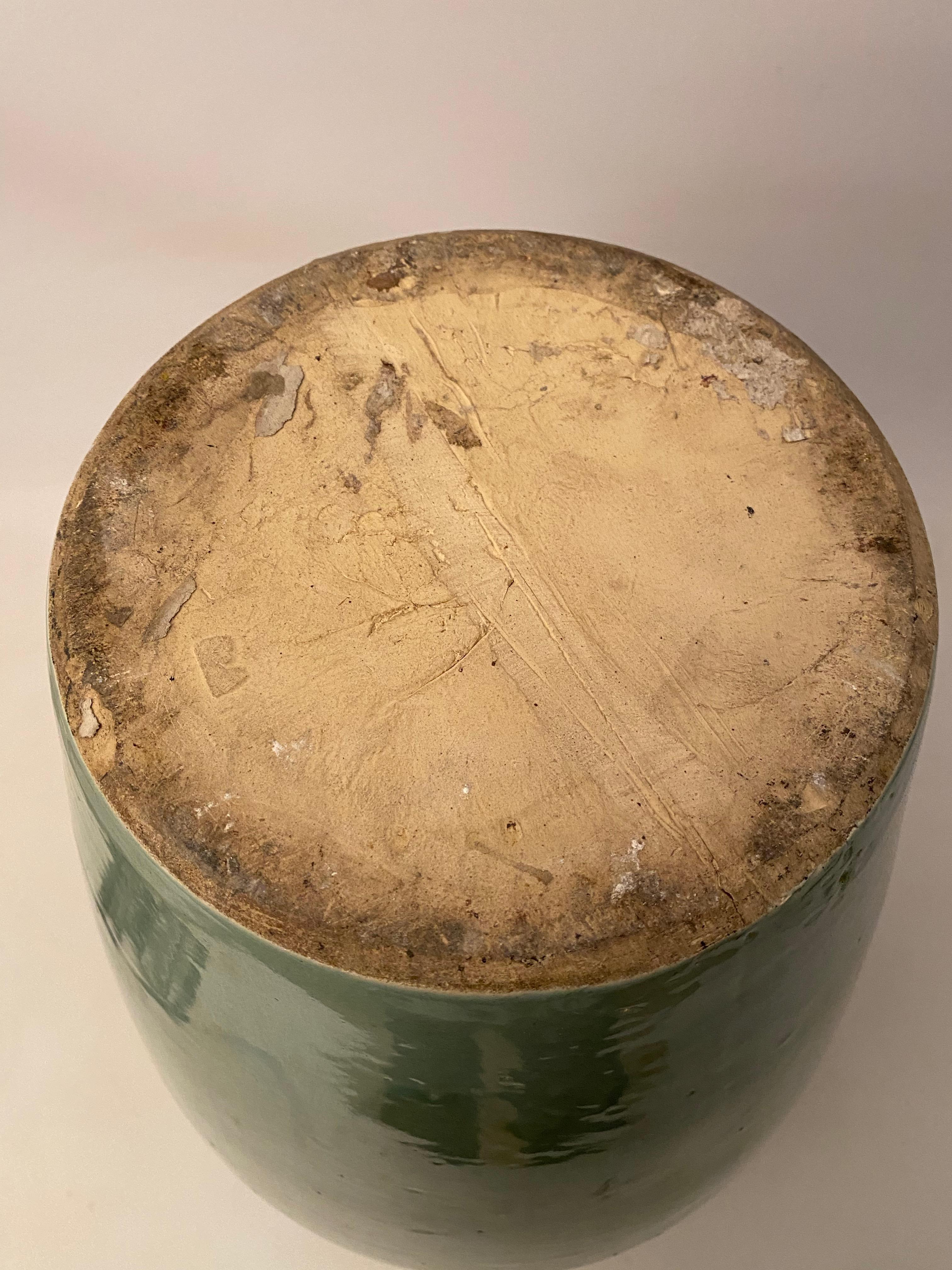 Zanesville Stoneware Drip Glaze Oil Jar 2