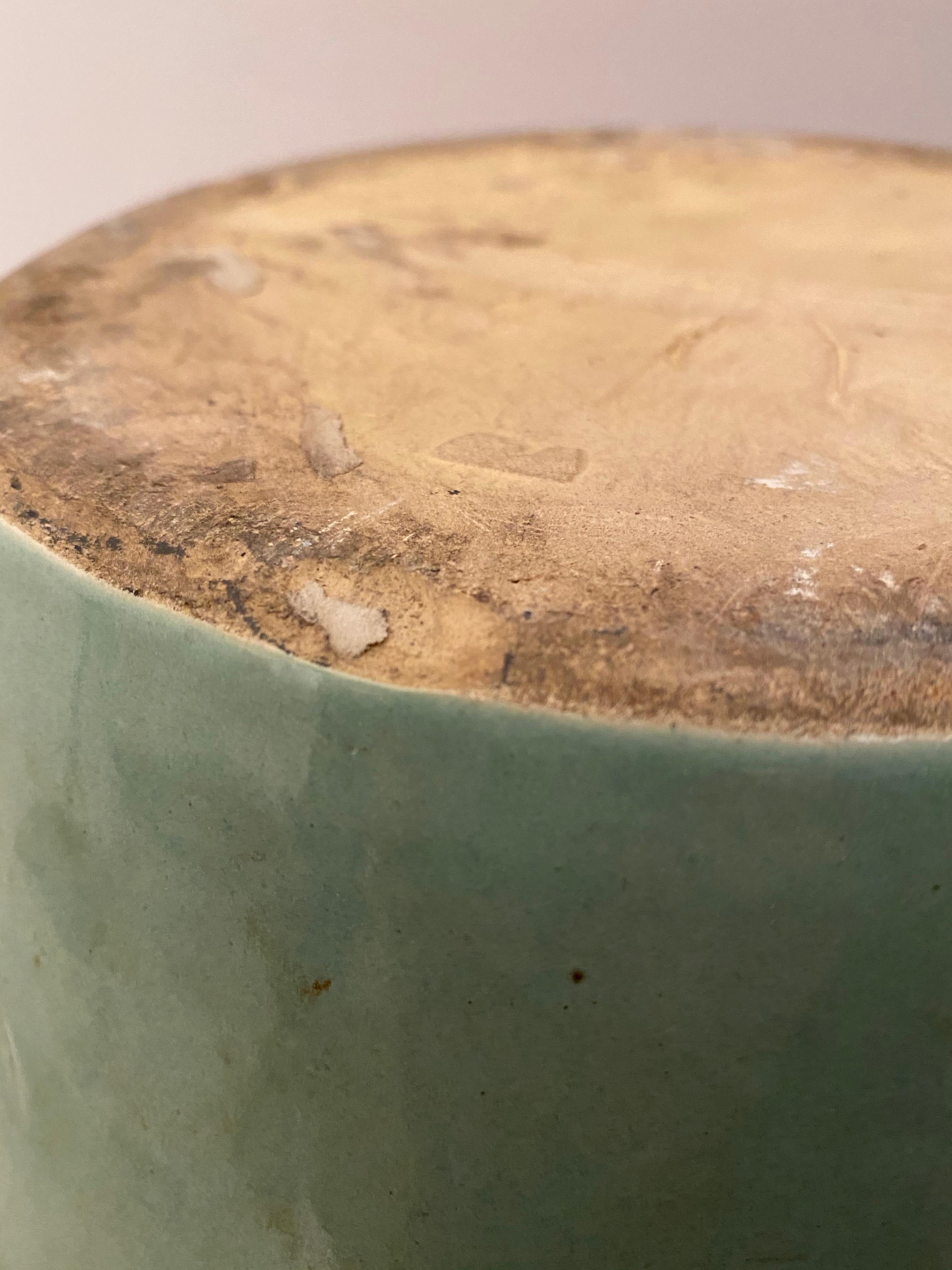 Zanesville Stoneware Drip Glaze Oil Jar 3