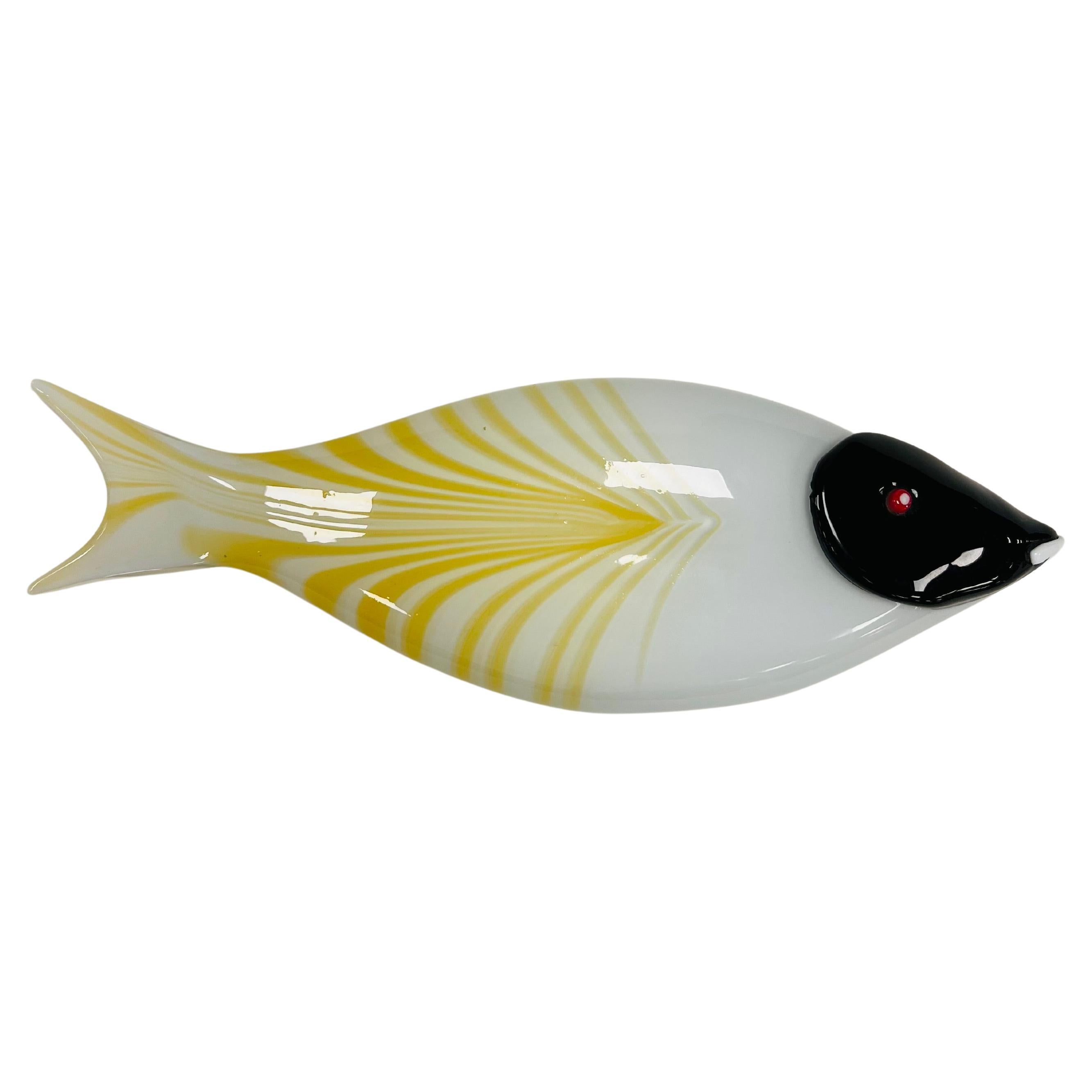 ZANETTI poisson de Murano avec pièces appliquées « pièce unique » en vente