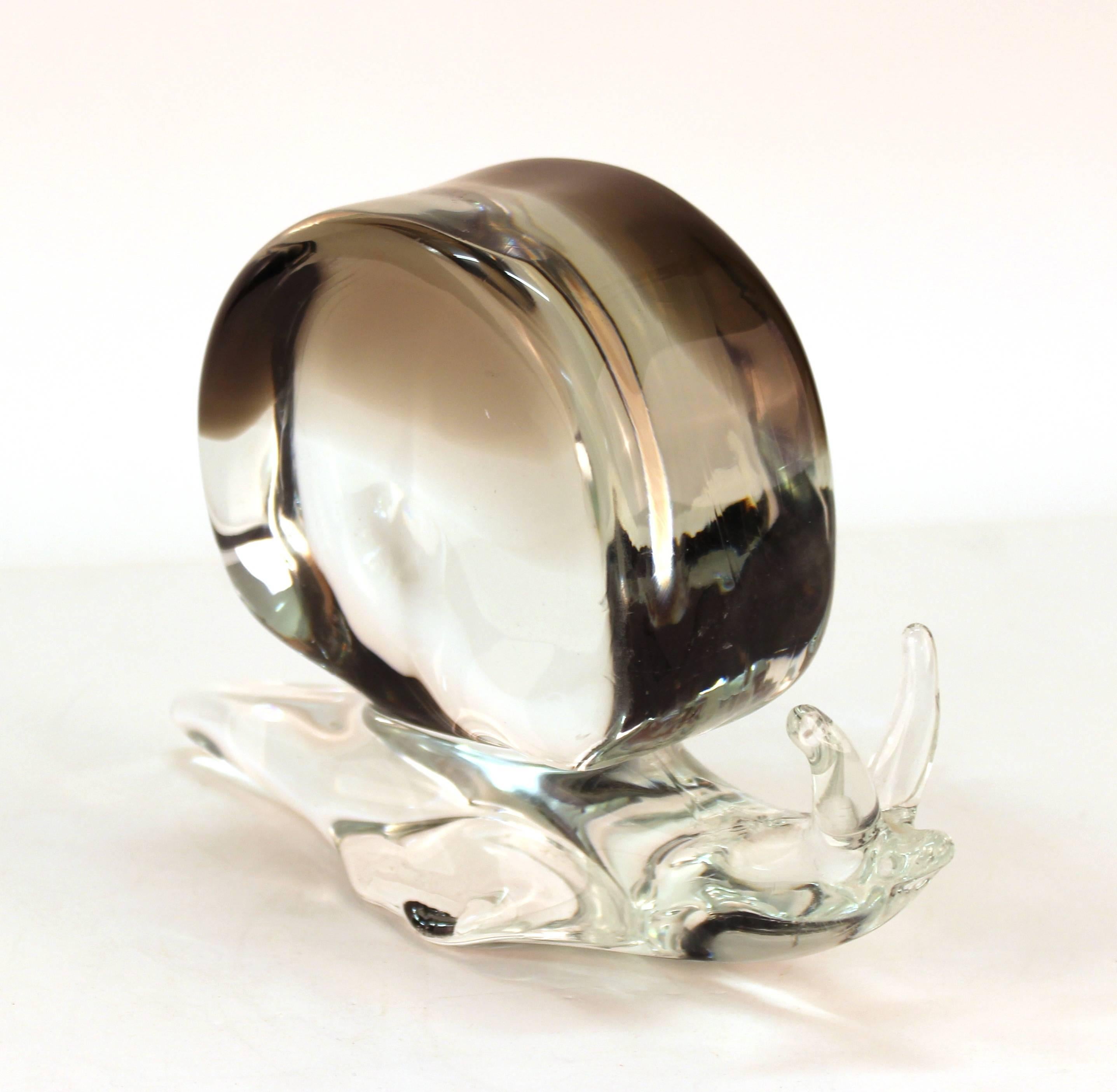 20th Century Zanetti Italian Mid-Century Modern Art Glass Snail