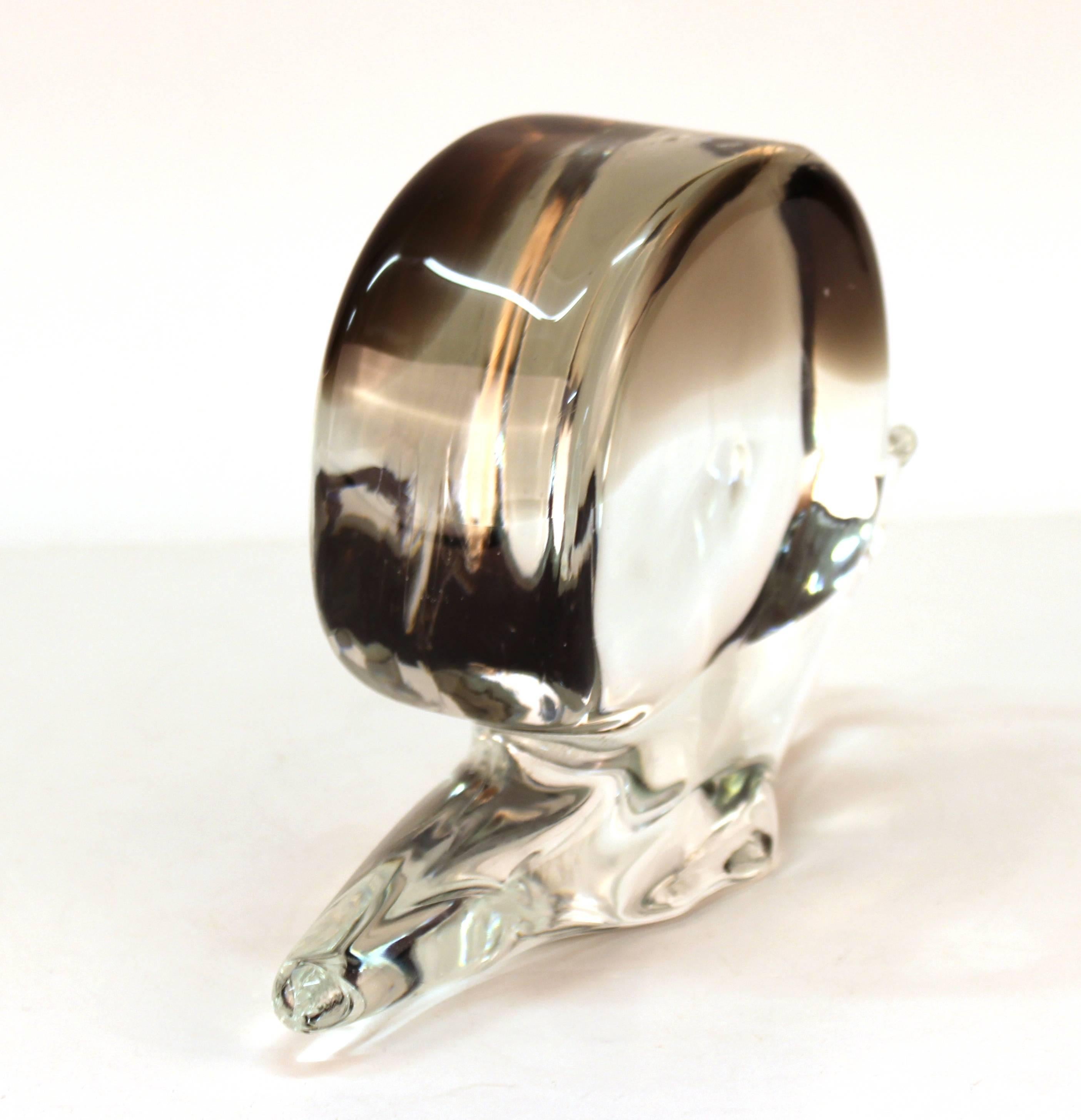 Zanetti Italian Mid-Century Modern Art Glass Snail 2