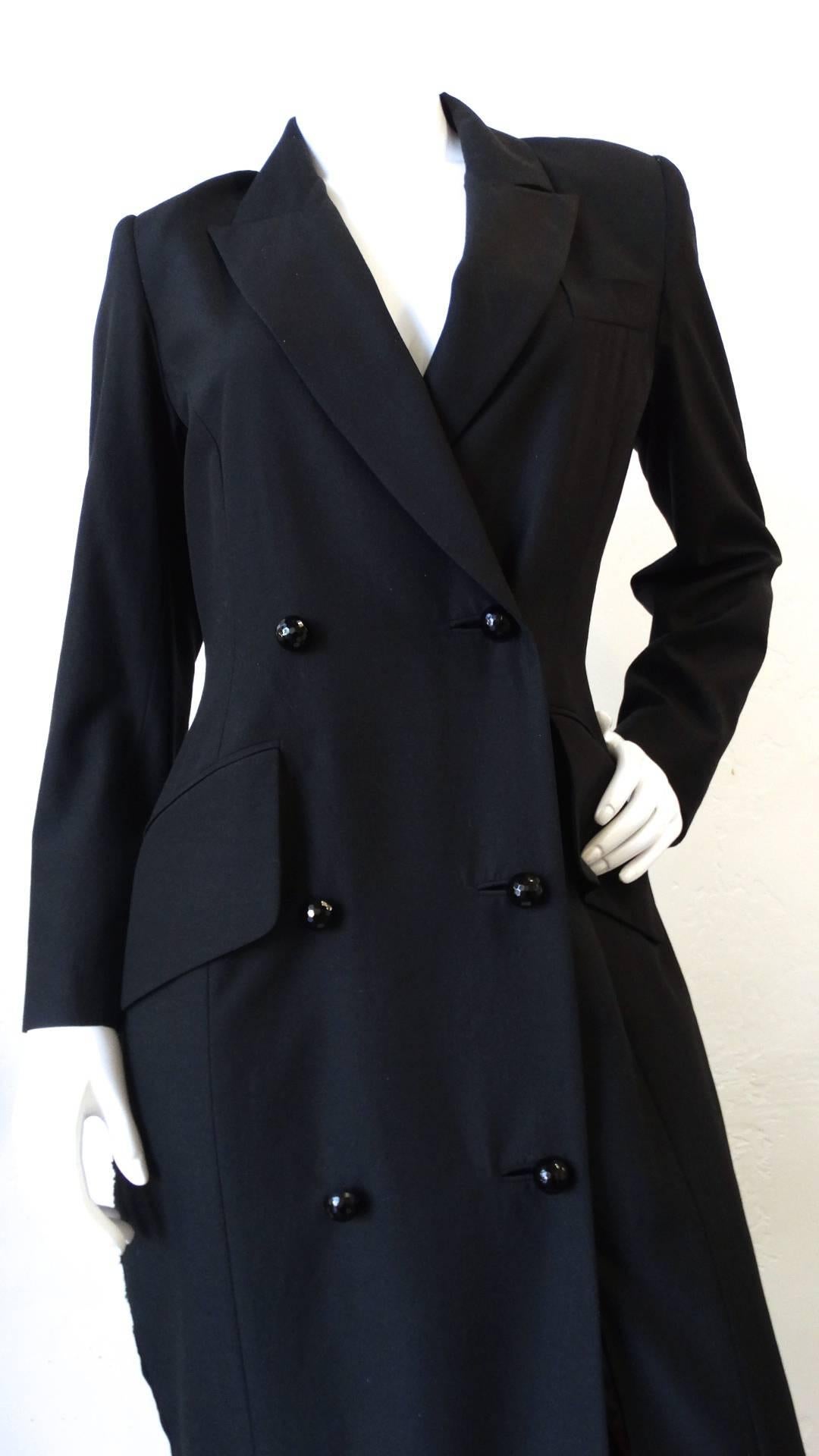 Zang Toi Double Breasted Coat Dress 6