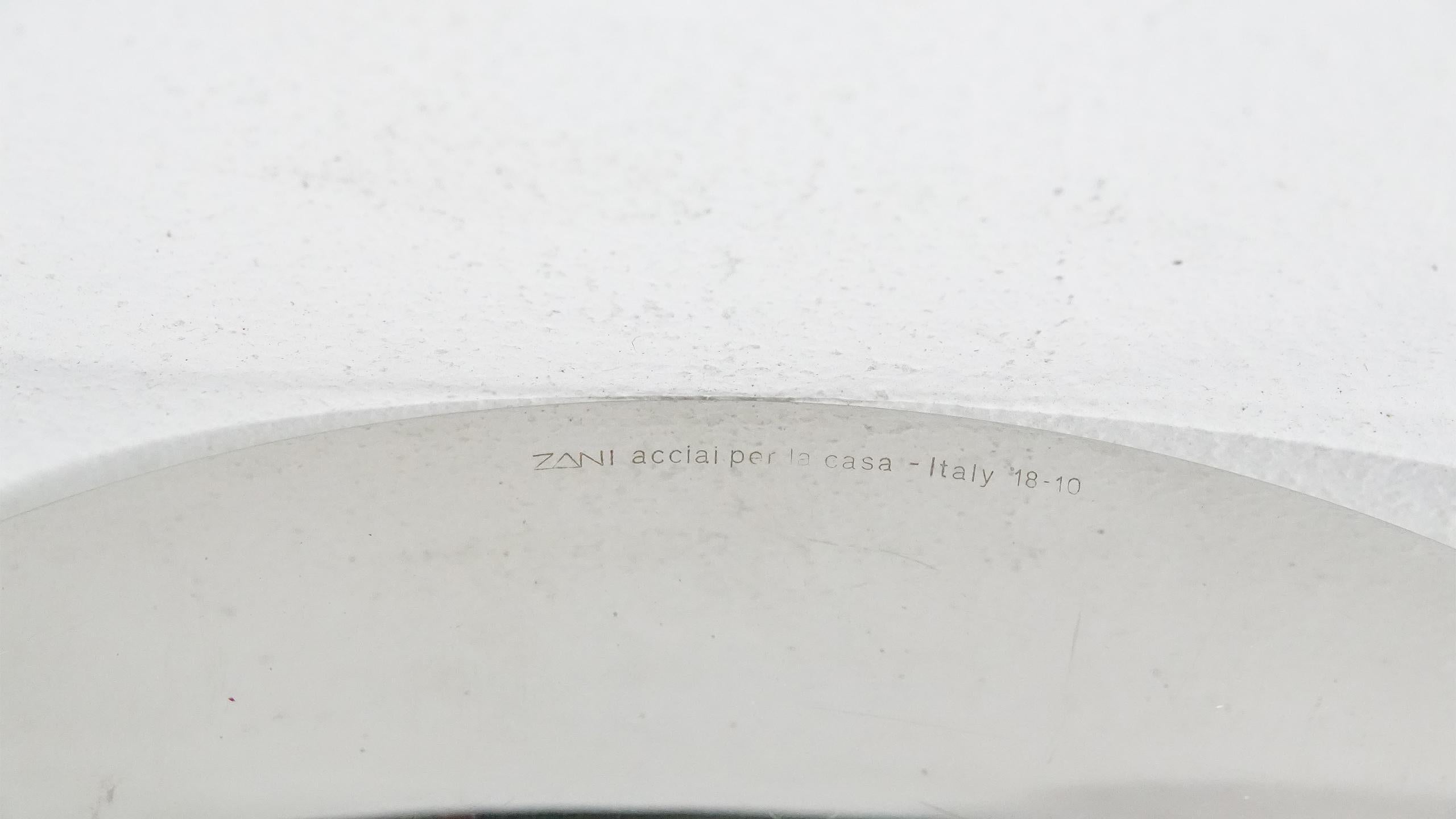 Zani & Zani Bowl Stainless Steel design Lino Sabatini, 1978 8
