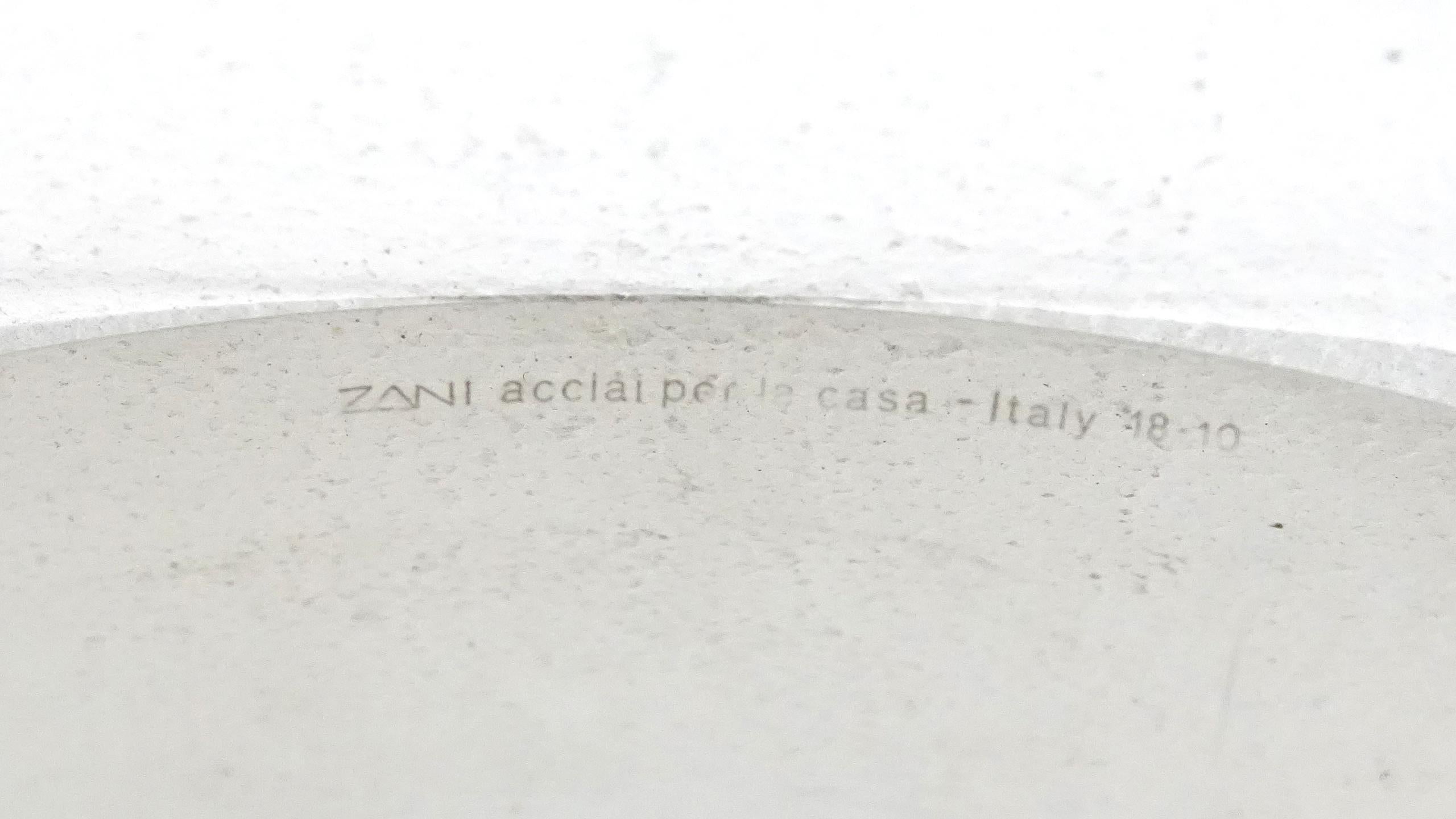 Zani & Zani Bowl Stainless Steel design Lino Sabatini, 1978 9