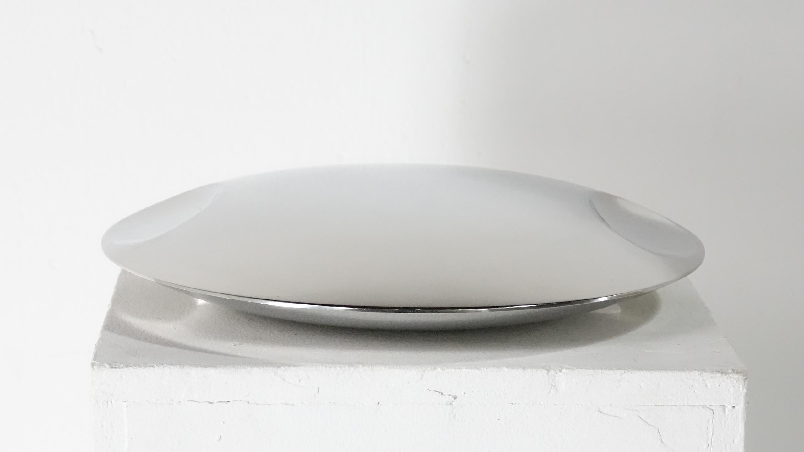 Mid-Century Modern Zani & Zani Bowl Stainless Steel design Lino Sabatini, 1978