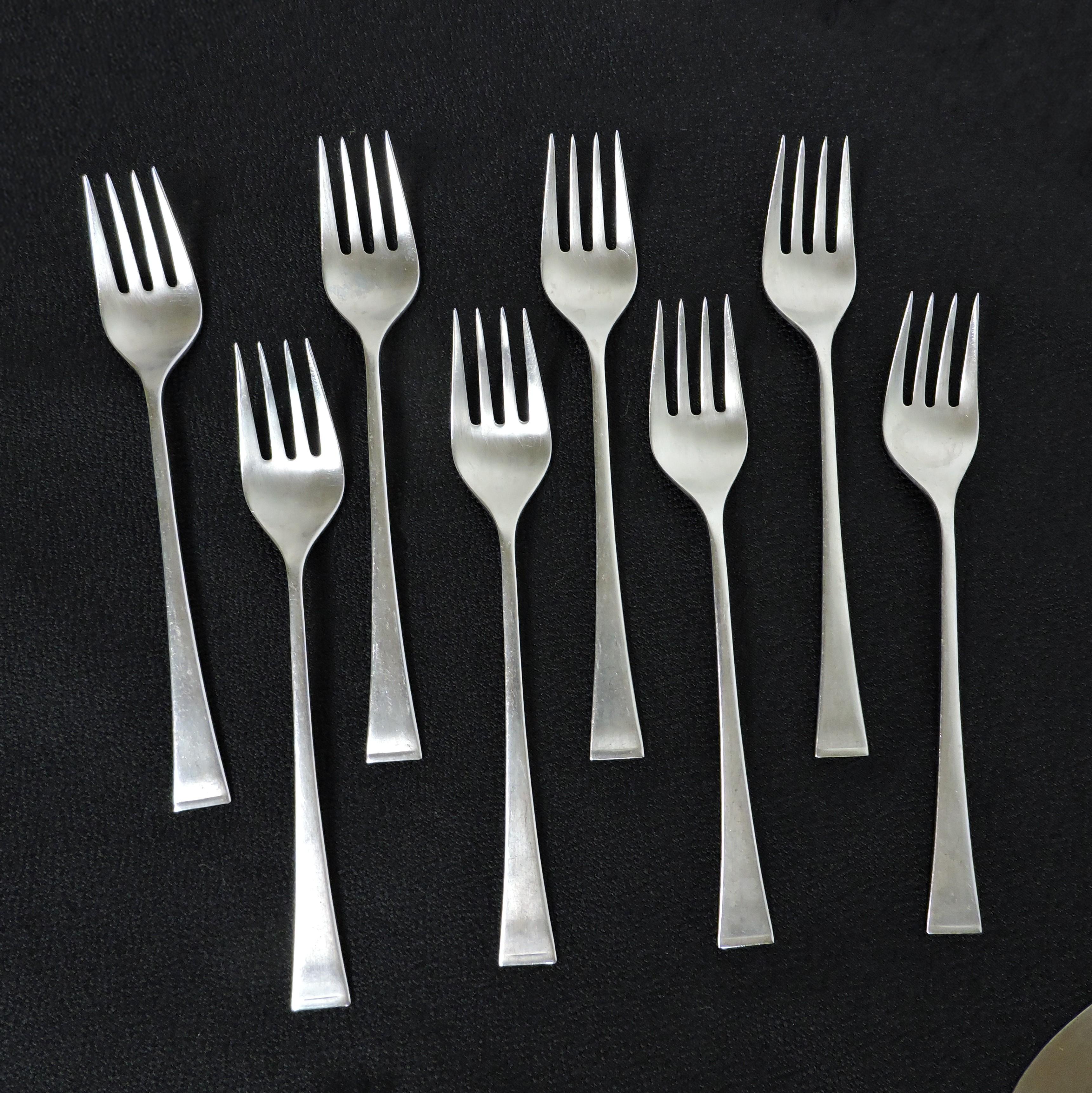 Mid-Century Modern Zani & Zani Italian Modern Service for 8 Sabrina Flatware Italy 41 Pieces