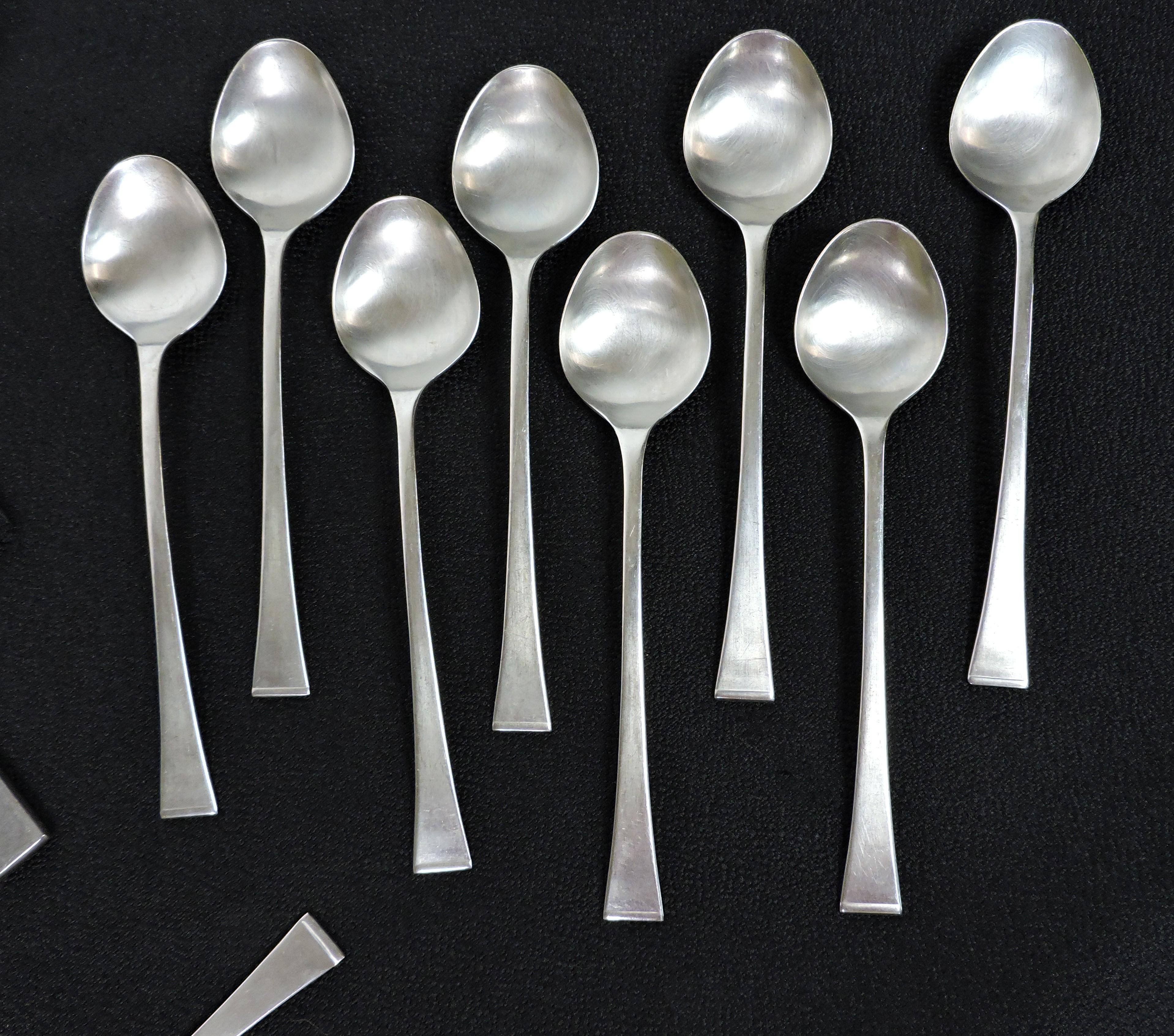 Late 20th Century Zani & Zani Italian Modern Service for 8 Sabrina Flatware Italy 41 Pieces