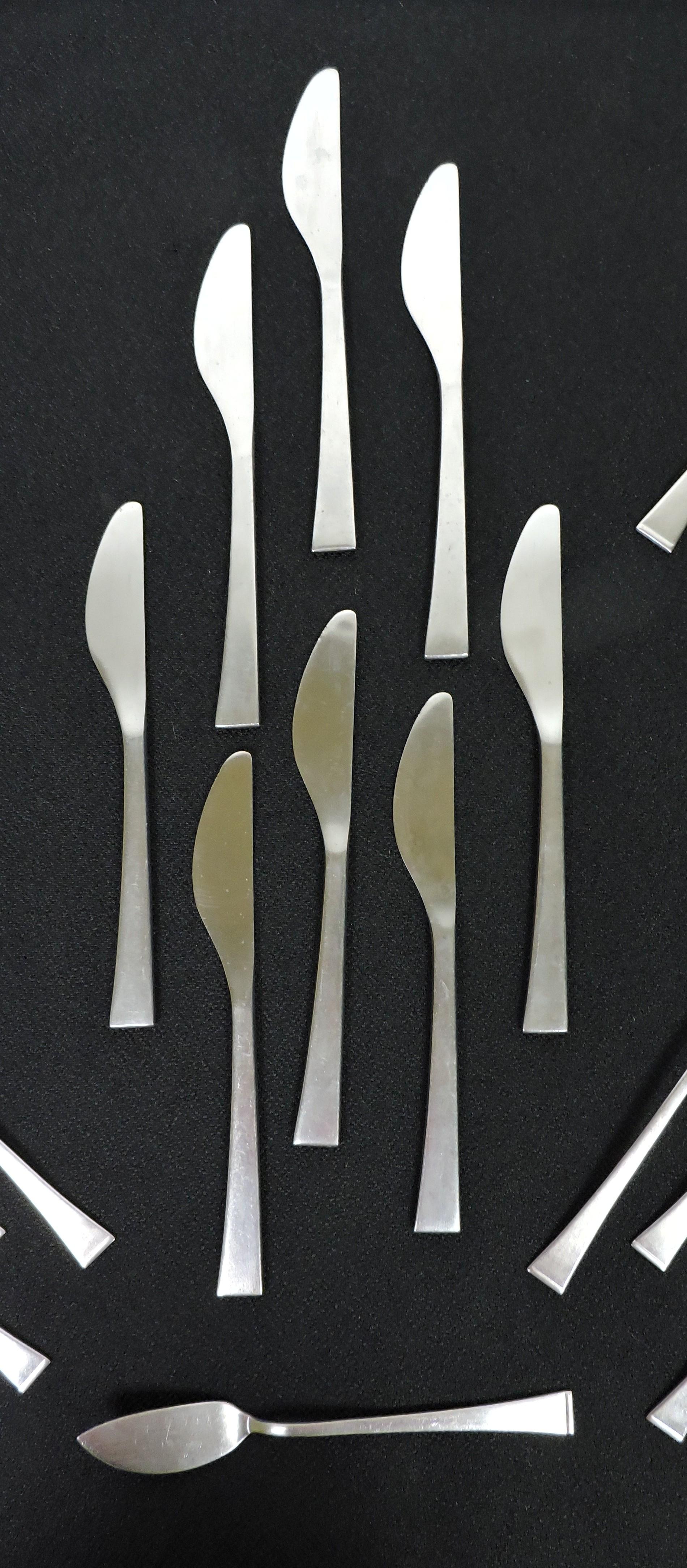Zani & Zani Italian Modern Service for 8 Sabrina Flatware Italy 41 Pieces 1