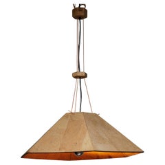 "Zanil" Cork Pendant Lamp by Wilhelm Zannoth for Ingo Maurer 1970, Germany