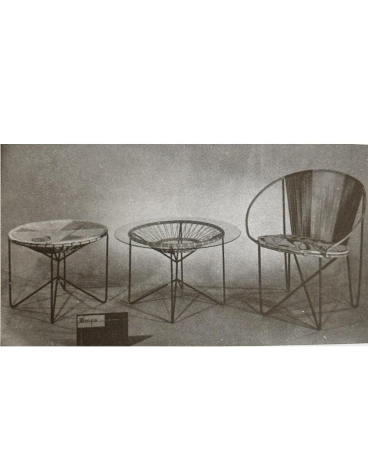 Brazilian Zanine Caldas for INFA. Mid-Century Modern Pair of Iron Chairs For Sale