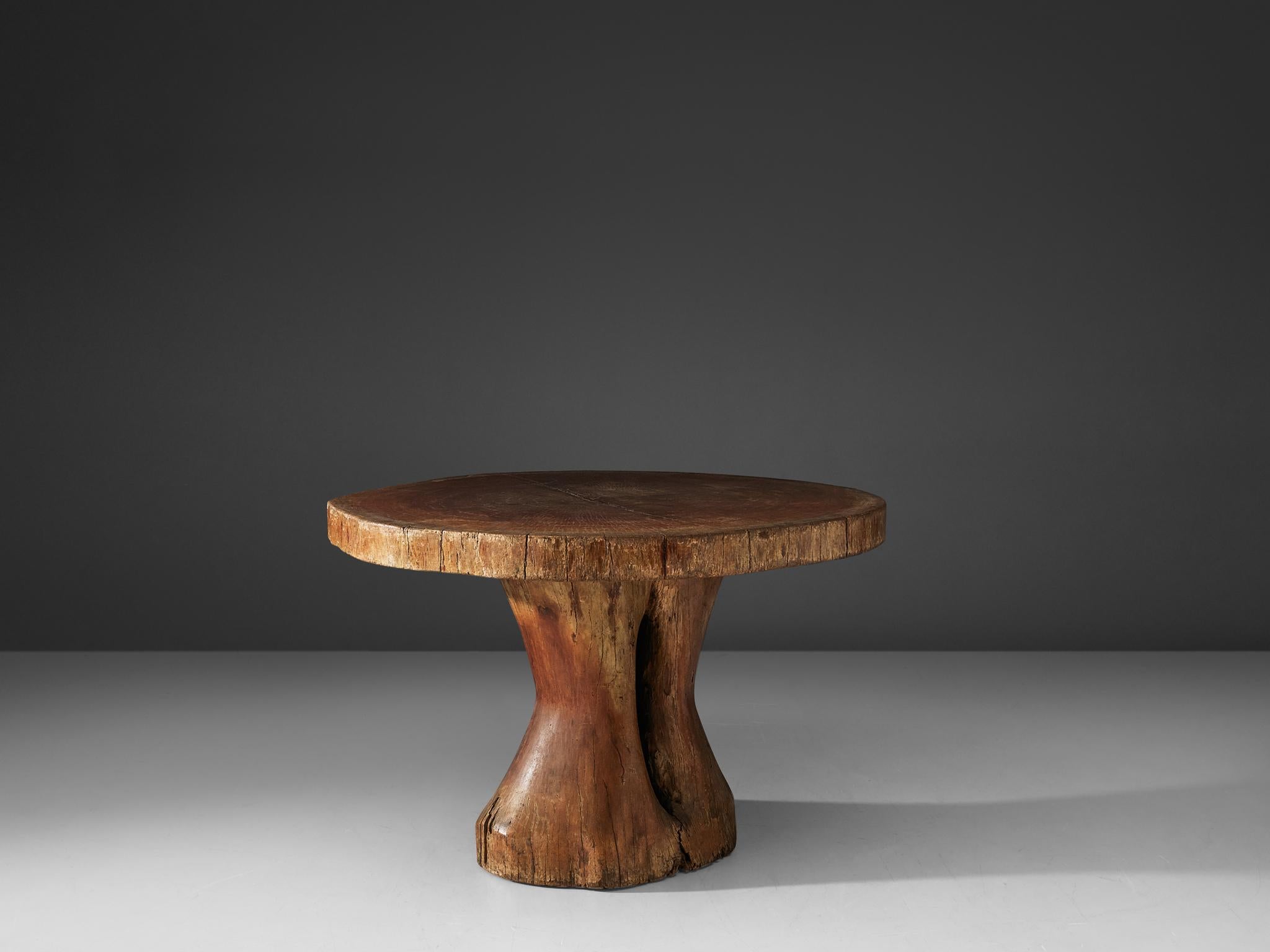 Mid-Century Modern Zanine Caldas Round 'Denuncia' Dining Table