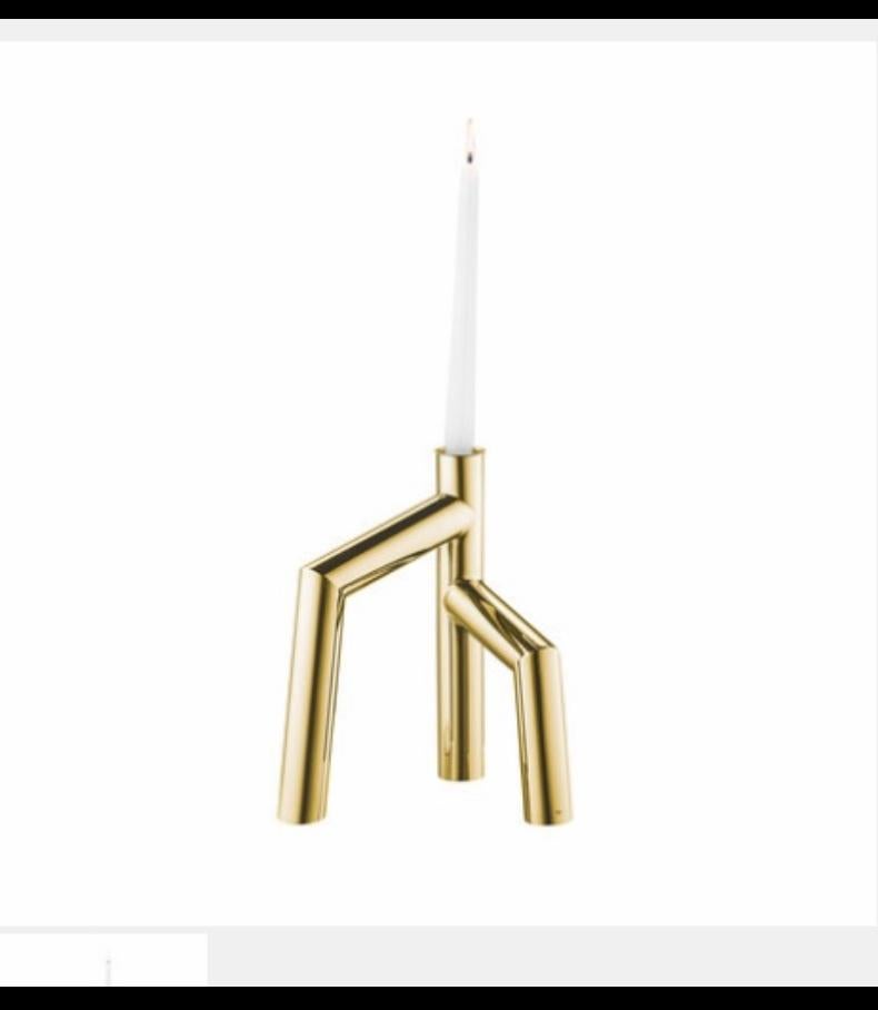 Zanini de Zanine Escora Gold Candleholder For Sale 4