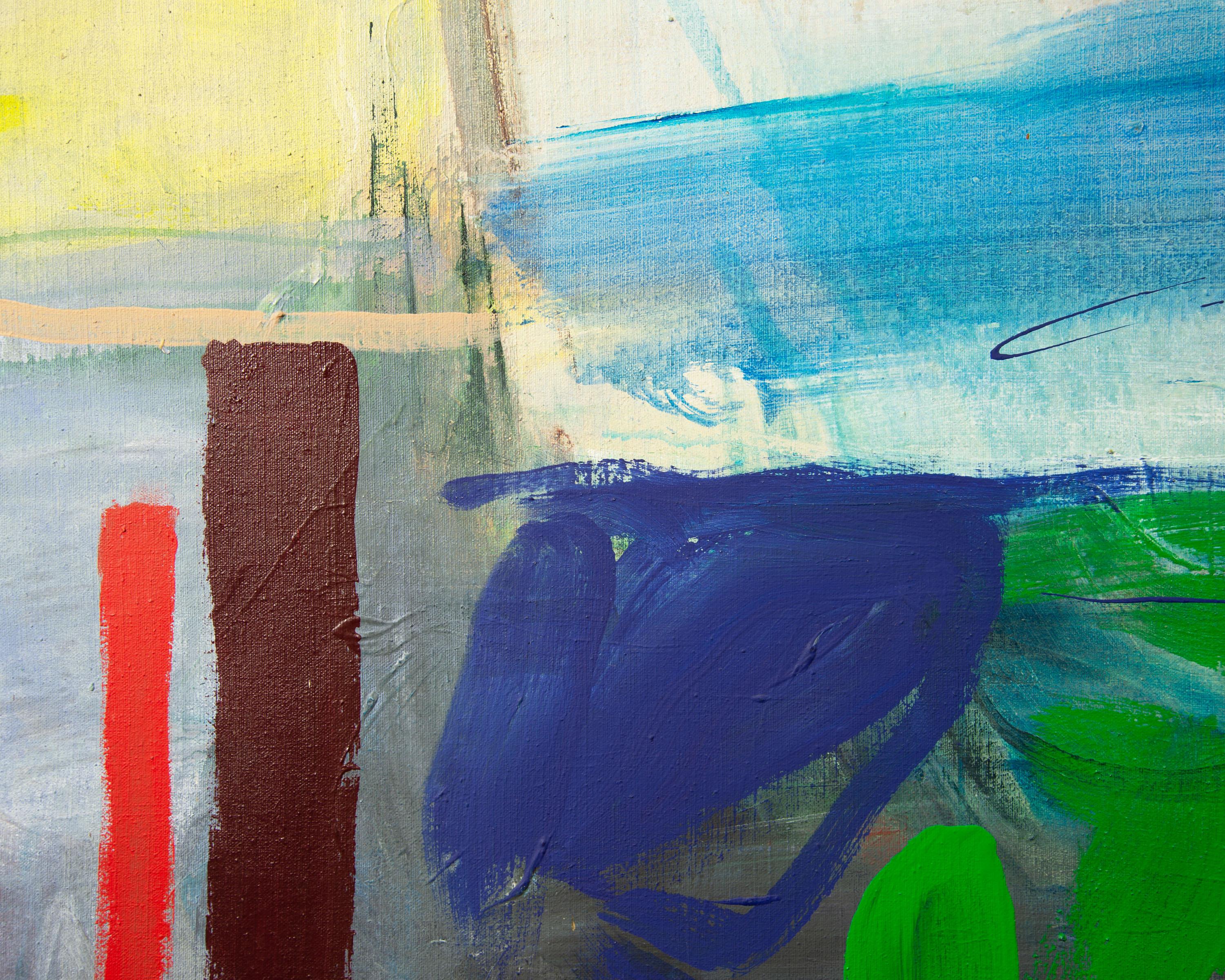 Zanne Hochberg Óleo sobre lienzo Pintura abstracta siglo XX en venta
