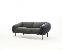 Zanotta 1045 Za:Za Small Sofa in Upholstery and Steel frame by Zaven