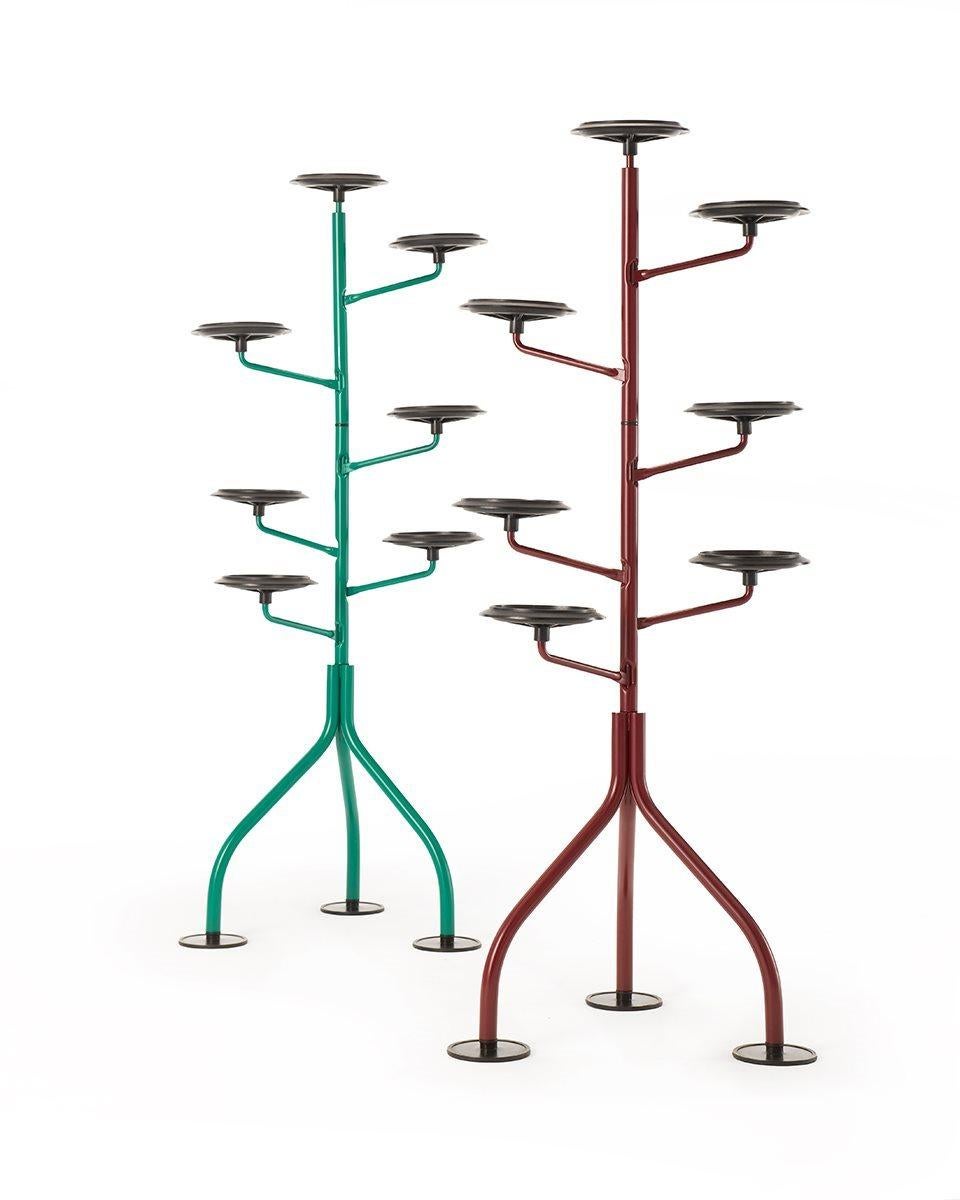 Zanotta Albero Drehender Blumentopf Stand by Achille Castiglioni (Stahl) im Angebot