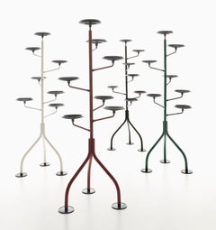 Zanotta Albero White Demountable Flowerpot Stand by Achille Castiglioni