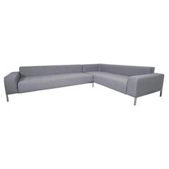 Zanotta Alfa Italian Modular L-Shaped Sofa in Luxurious Lambswool Upholstery