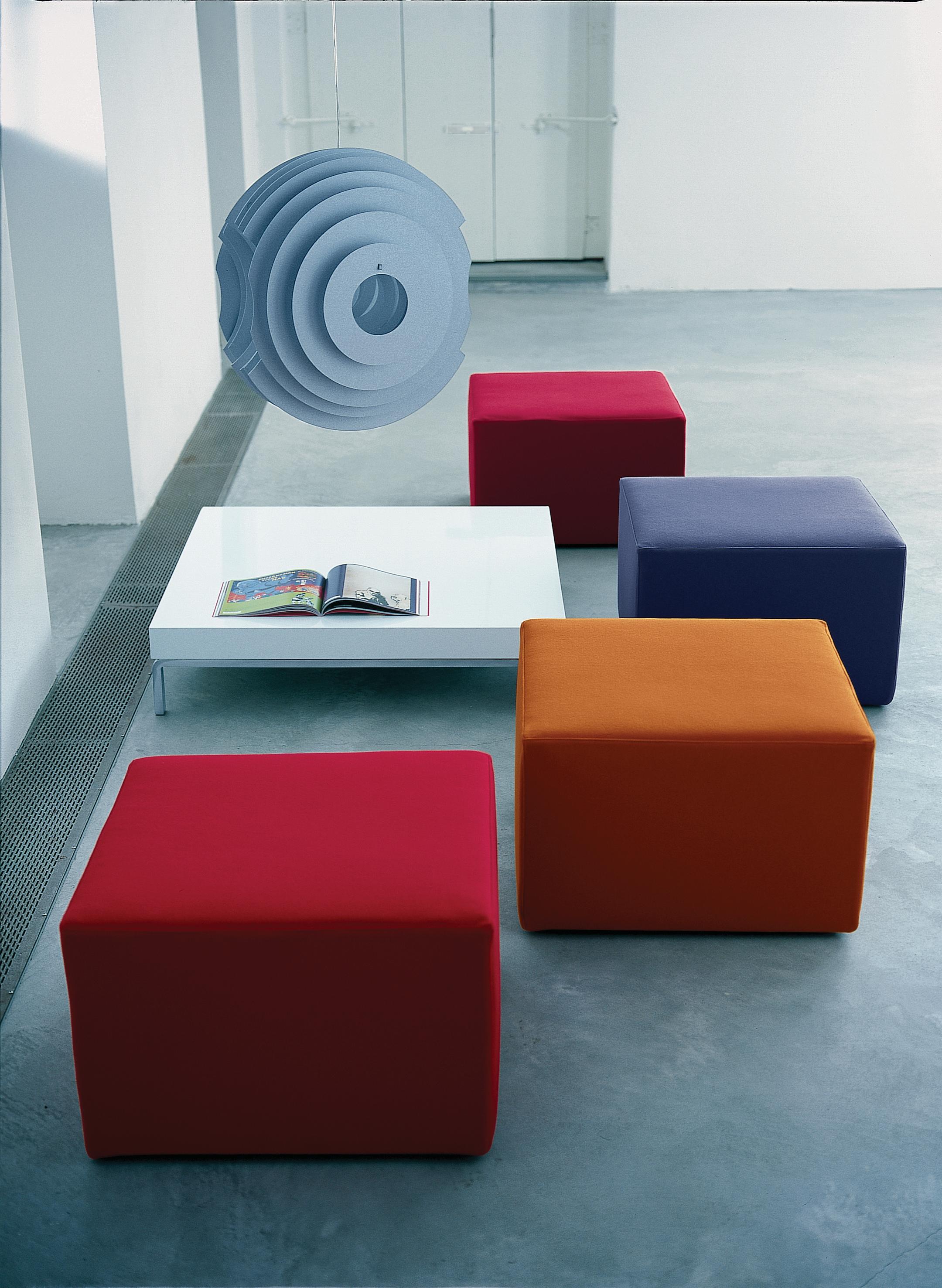 Contemporary Zanotta Alfa Monobloc Sofa in Teolo Red Fabric by Emaf Progetti For Sale