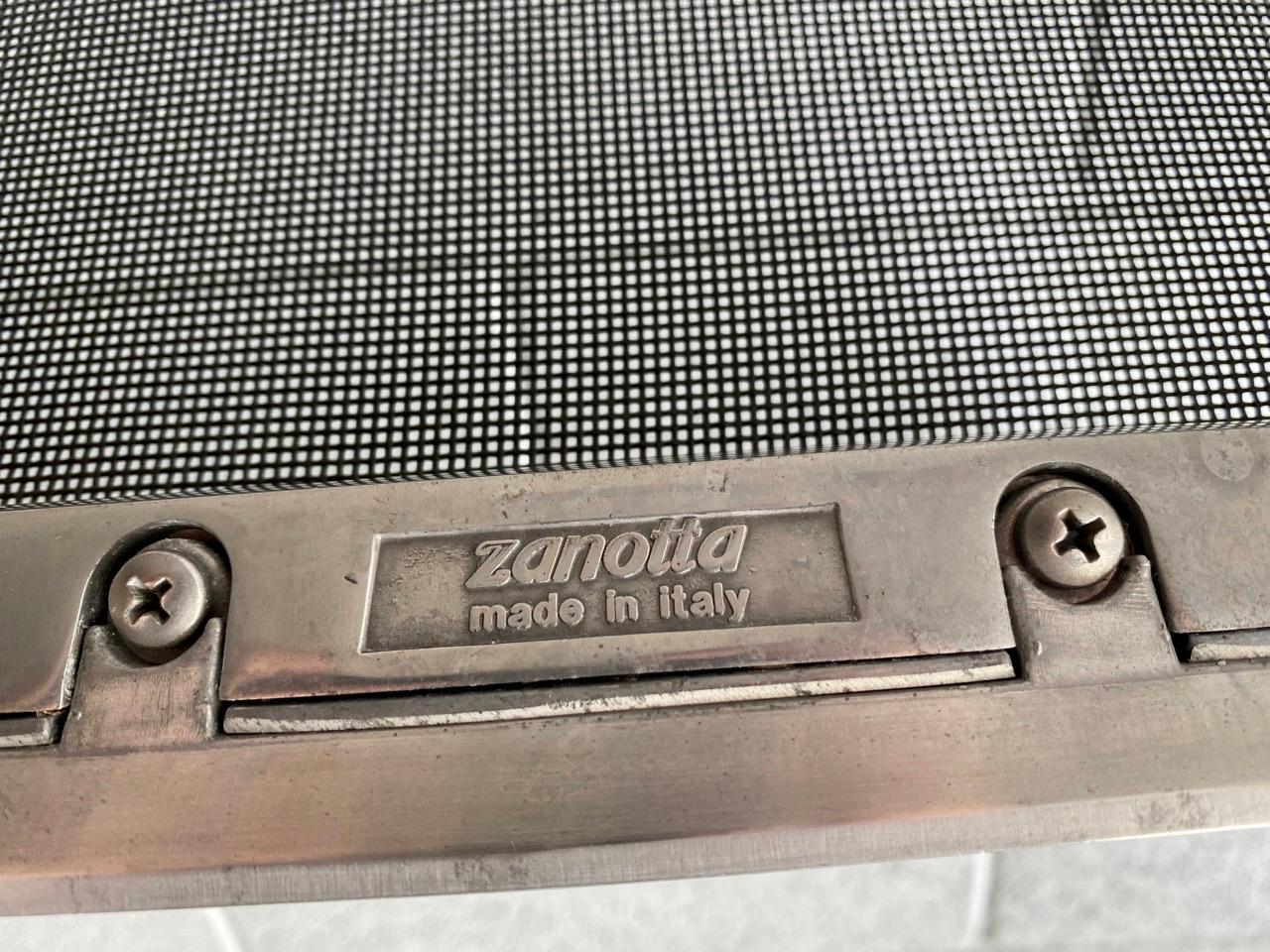 Zanotta Aluminum Chairs, Made in Italy, pair of 2 For Sale 2