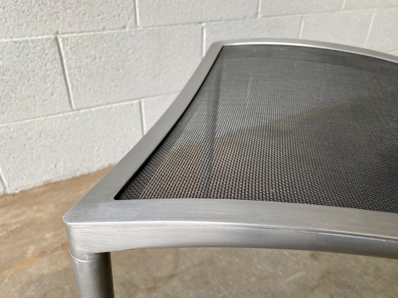 Zanotta Aluminum Chairs, Made in Italy, pair of 2 For Sale 3