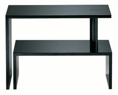 Zanotta Basello Rotating Shelves Small Table in Black Finish