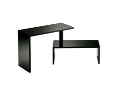 Zanotta Black Basello Small Table by Achille Castiglioni
