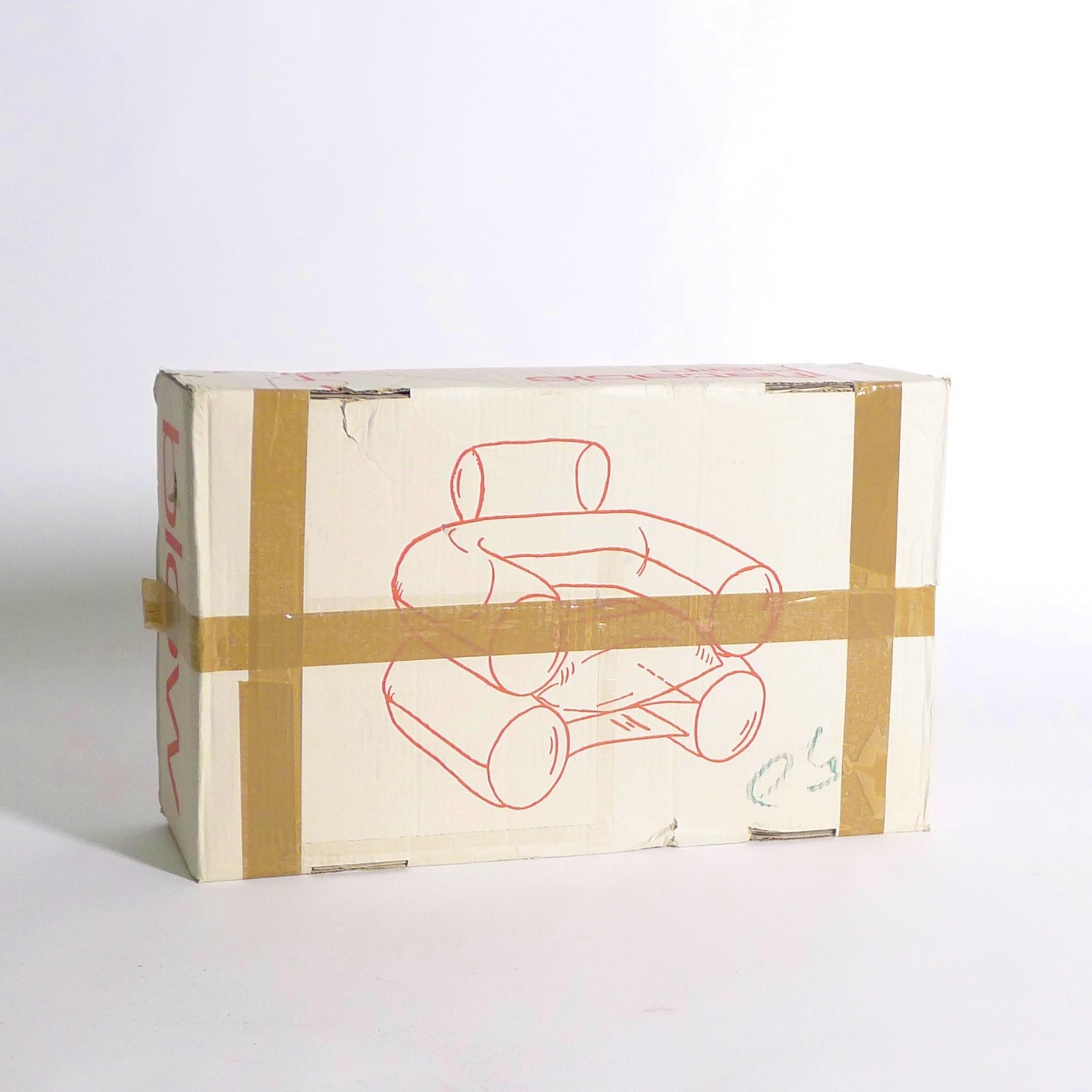 Italian Zanotta Blow Chair, designed 1967, unused in original box