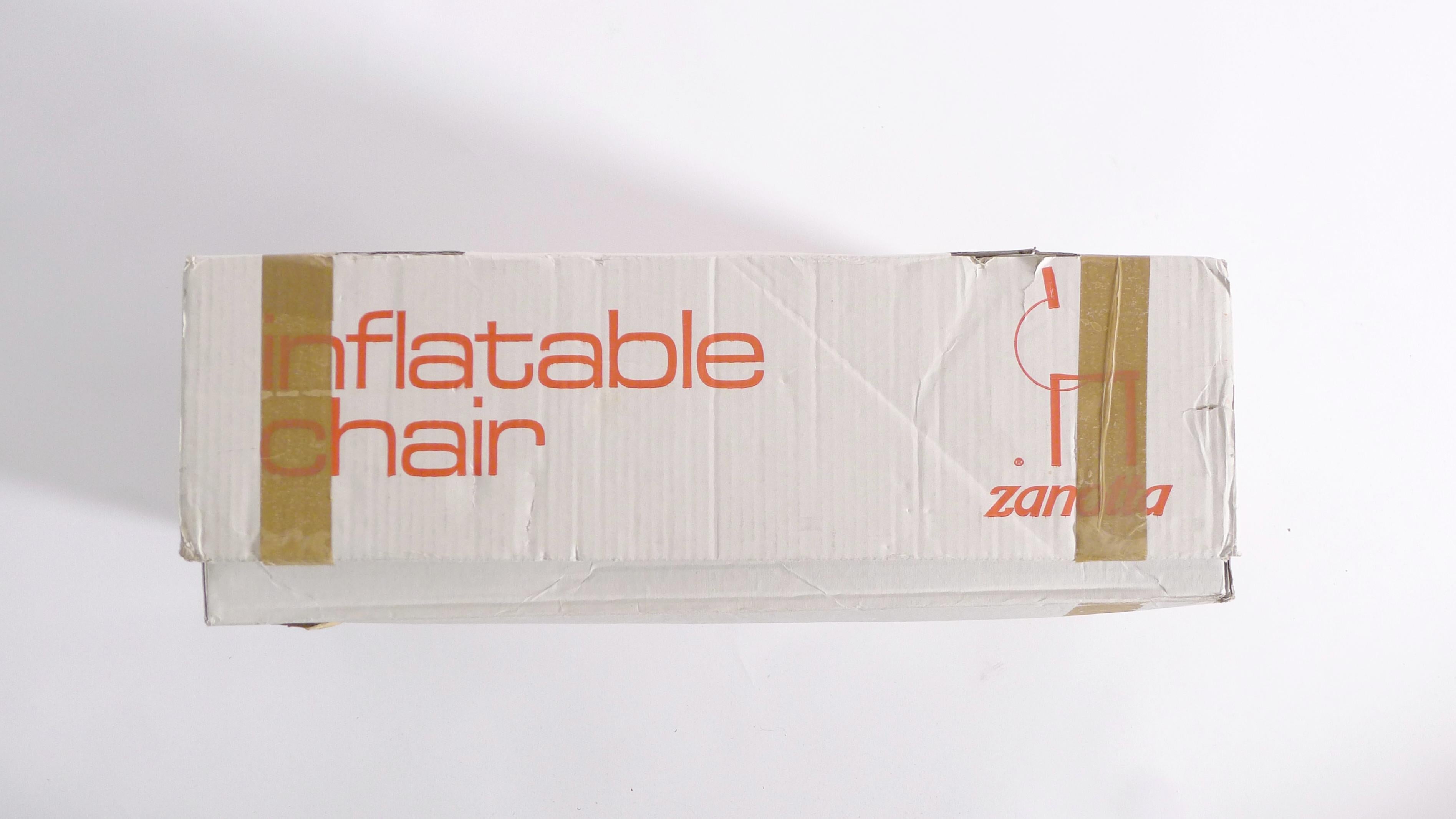 Mid-20th Century Zanotta Blow Chair, designed 1967, unused in original box