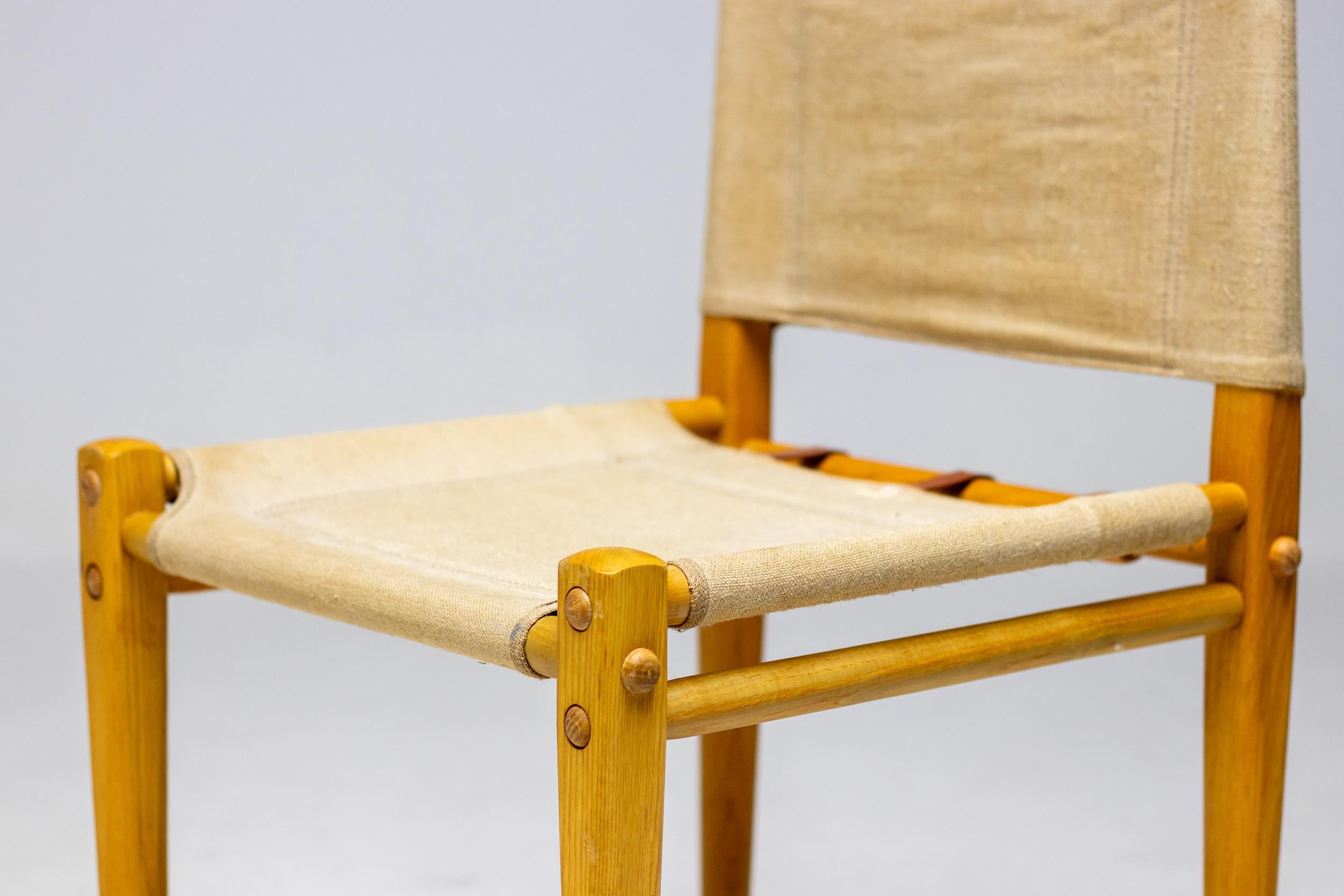 Italian Zanotta Canvas Dismountable Chair For Sale