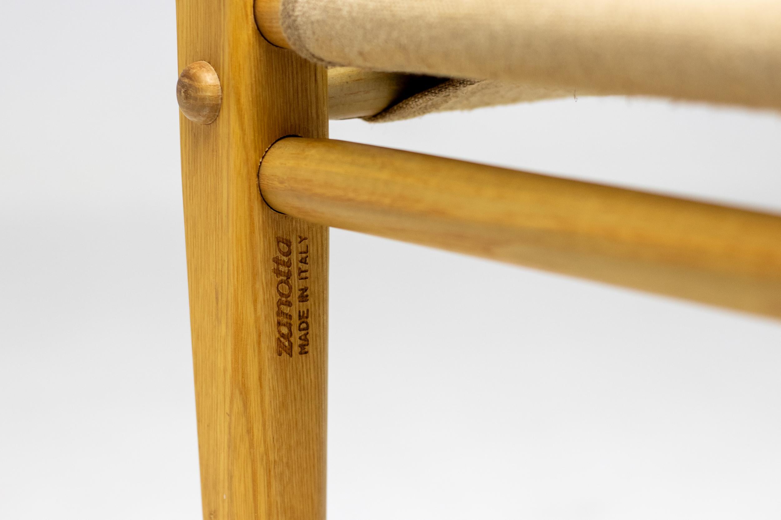 Zanotta Canvas Zerlegbarer Stuhl (Ende des 20. Jahrhunderts) im Angebot
