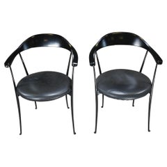 Zanotta Carmen Black Dining Chairs by Enzo Mari, Set of Two