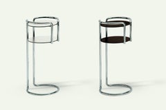 Zanotta Chichibio Object Stand in Steel Frame with Black Plastic Laminate
