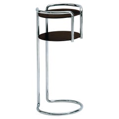 Zanotta Chichibio Object Stand in Steel Frame with Black Plastic Laminate