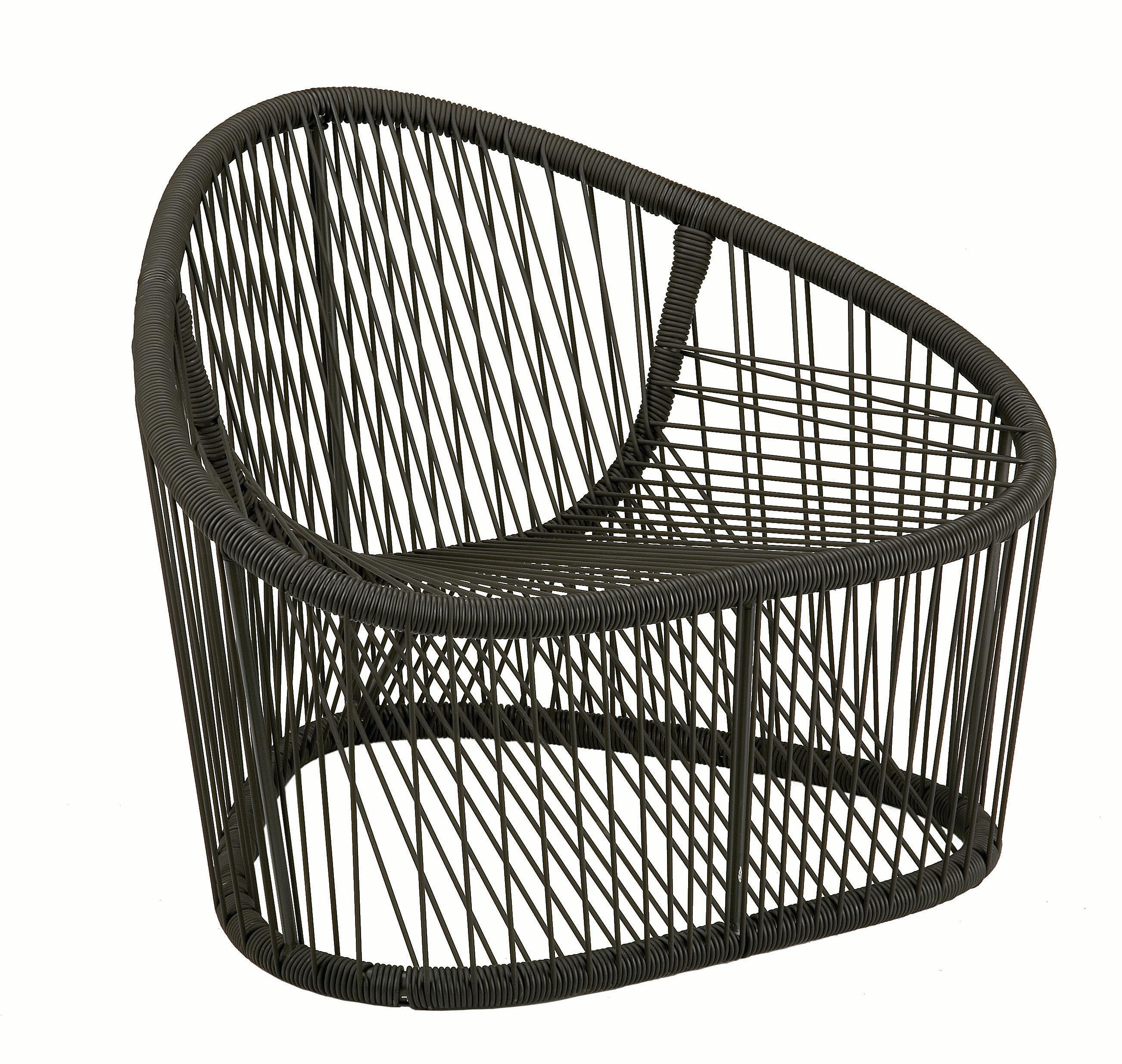 Zanotta Club Armchair in Painted Steel Internal Structure and PVC Thread Weave by Prospero Rasulo

Painted steel internal structure. Weave in PVC thread with nylon internal reinforcement, in the shade of brown.

Additional Information:
Material: