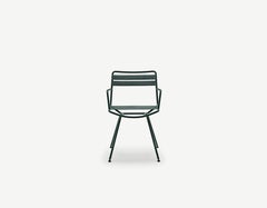 Zanotta Dan Poltrona in Antracite Elastica con Struttura in Acciaio Inox Nero