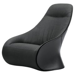 Fauteuil Derby Zanotta en tissu noir par No Duchaufour Lawrance